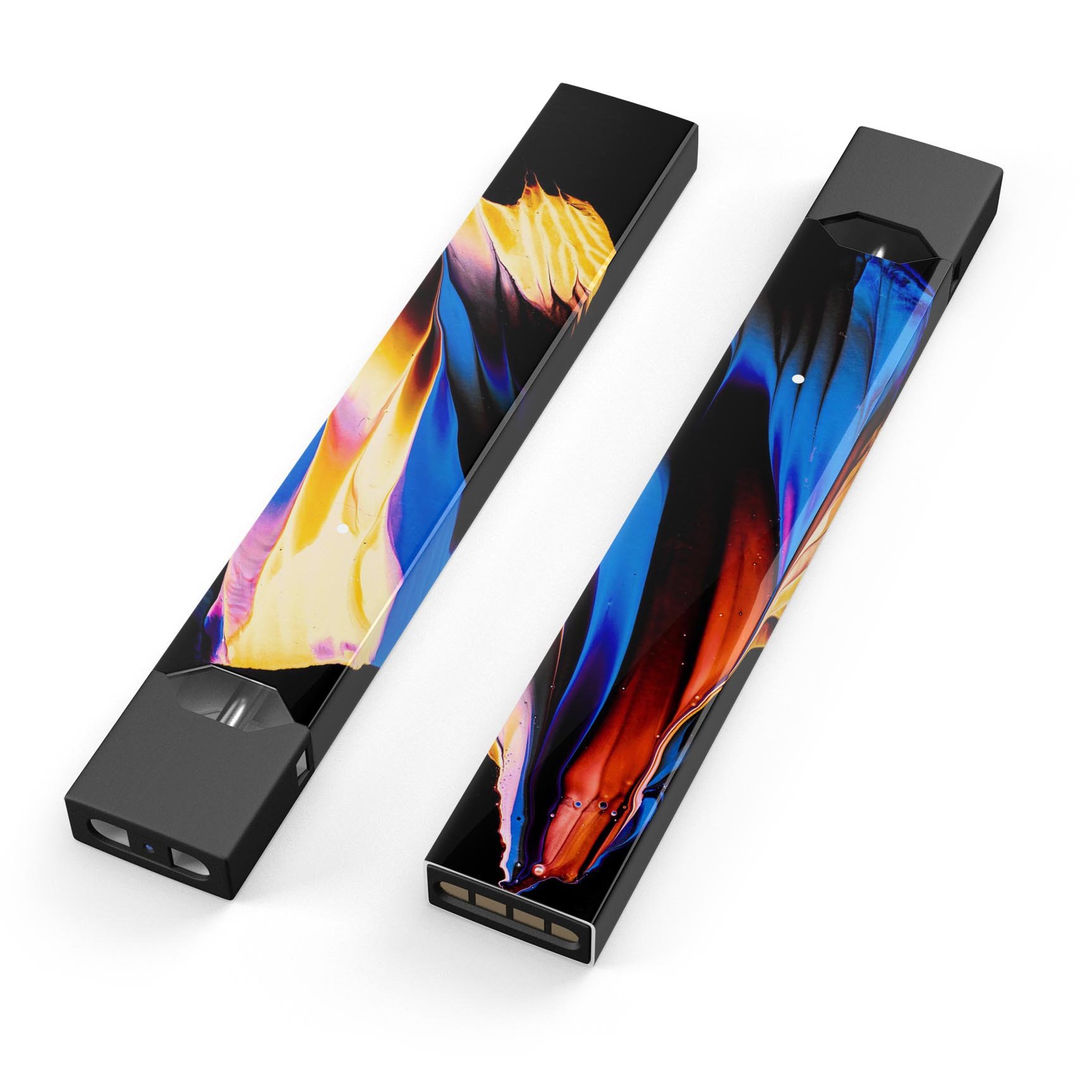 Liquid Abstract Paint V42 skin-wrap sticker designed for JUUL vaping device, showcasing vibrant abstract design and premium quality.