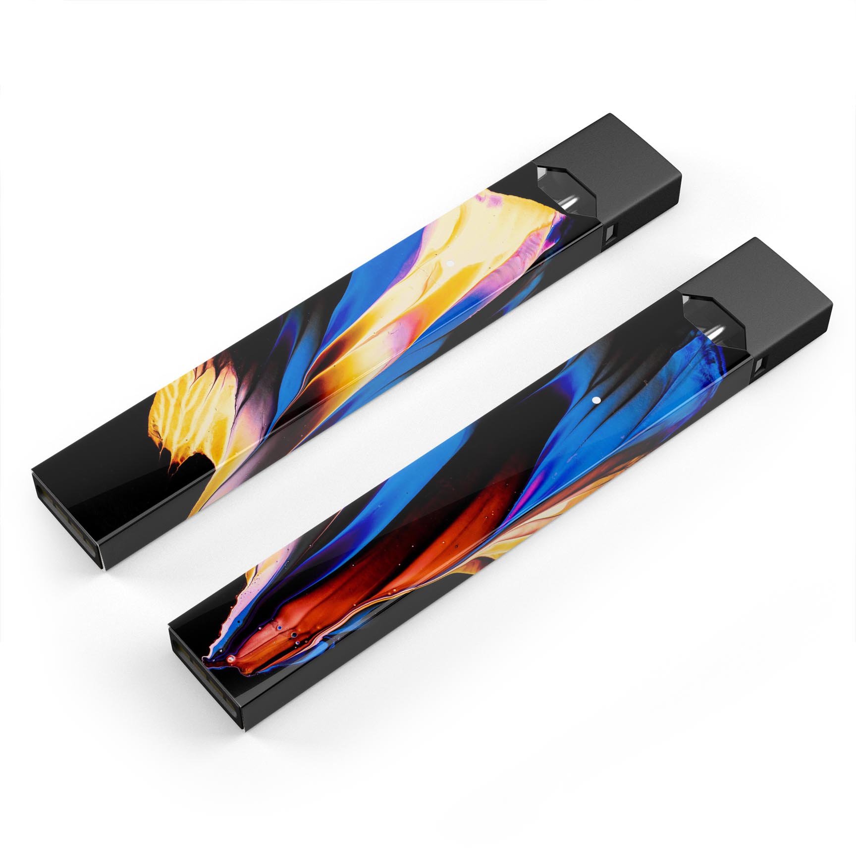 Liquid Abstract Paint V42 skin-wrap sticker designed for JUUL vaping device, showcasing vibrant abstract design and premium quality.