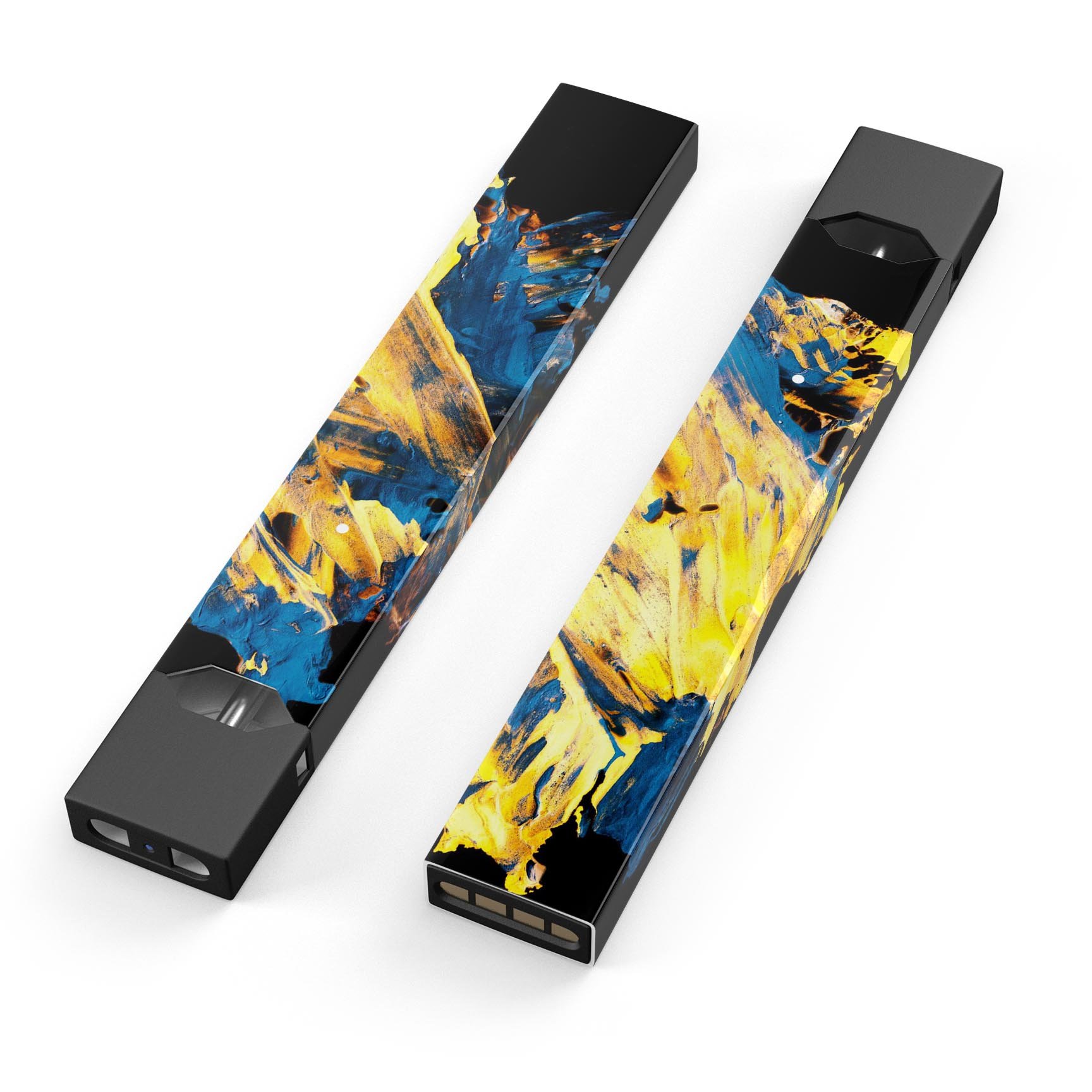 Liquid Abstract Paint V43 skin-wrap sticker designed for JUUL vaping device, featuring vibrant abstract design and protective lamination.