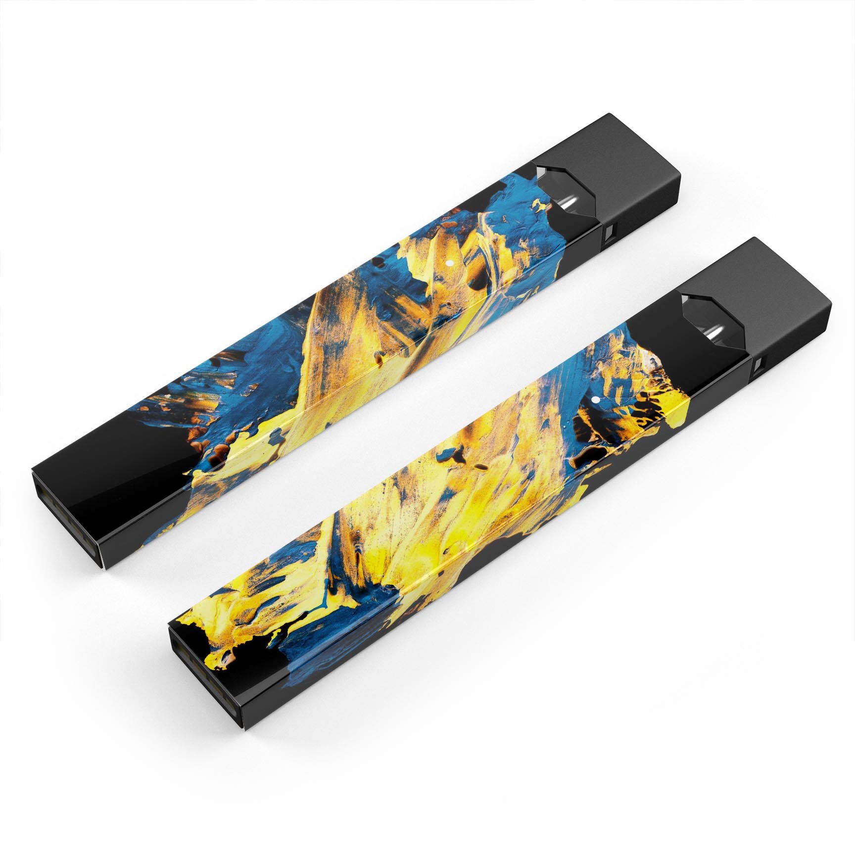 Liquid Abstract Paint V43 skin-wrap sticker designed for JUUL vaping device, featuring vibrant abstract design and protective lamination.