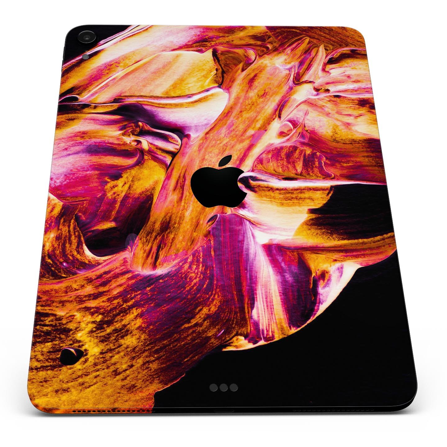 Liquid Abstract Paint V47 skin decal for Apple iPad, showcasing vibrant colors and premium 3M material.