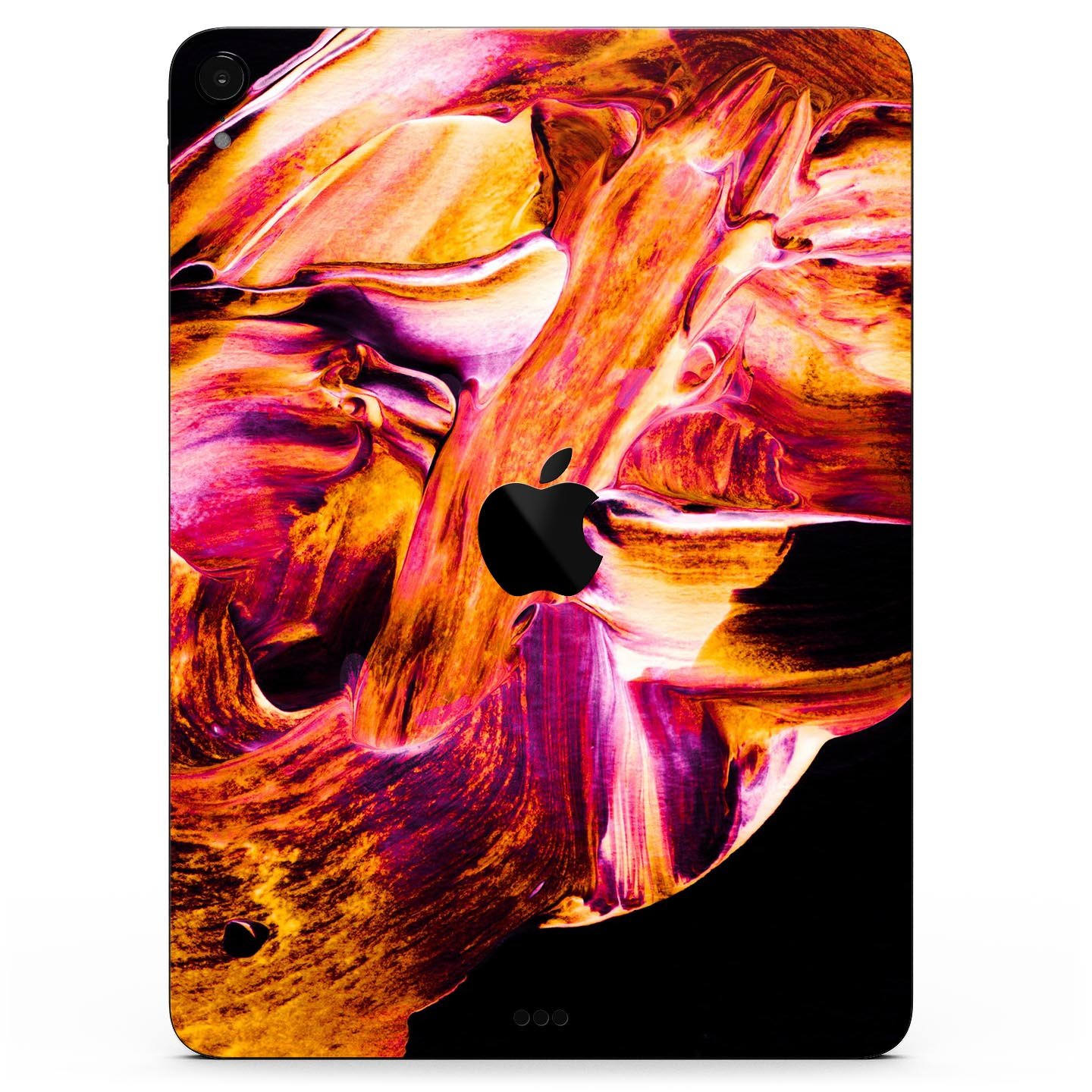 Liquid Abstract Paint V47 skin decal for Apple iPad, showcasing vibrant colors and premium 3M material.