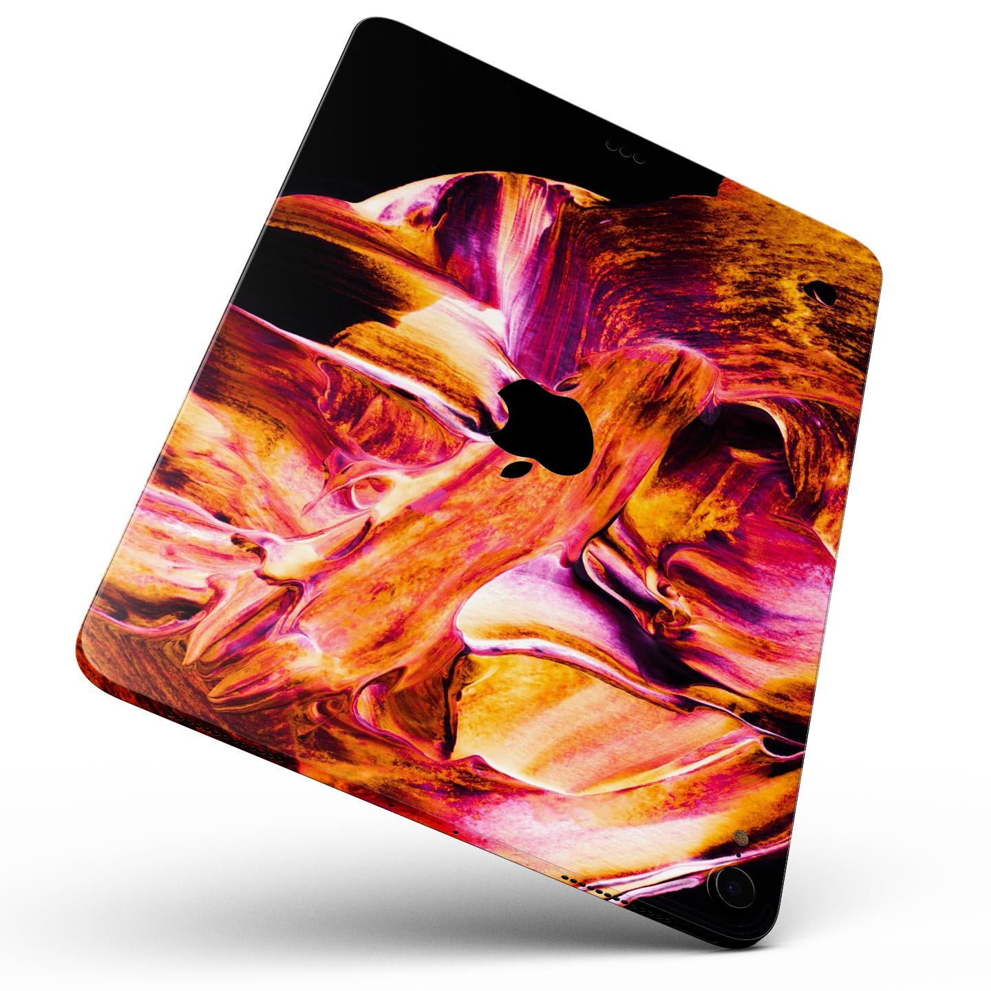 Liquid Abstract Paint V47 skin decal for Apple iPad, showcasing vibrant colors and premium 3M material.