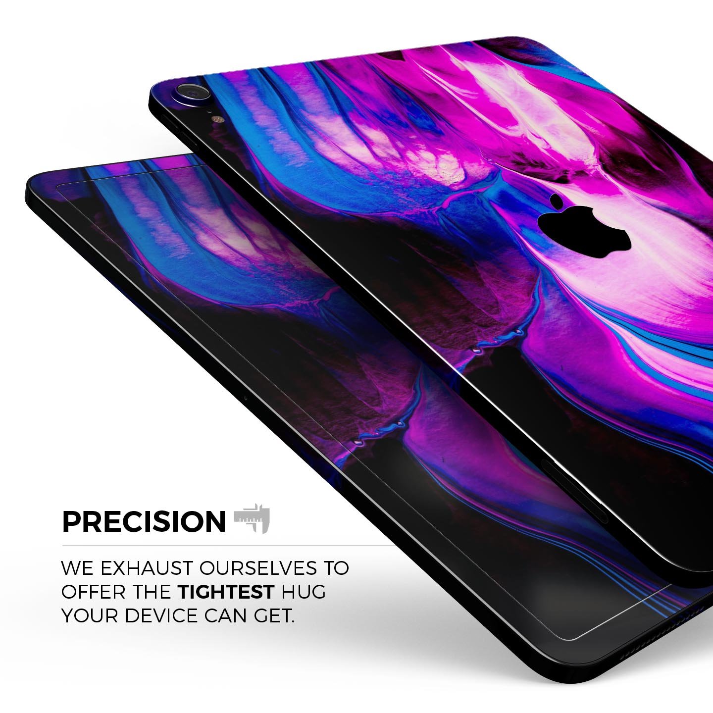 Liquid Abstract Paint V49 skin decal for Apple iPad, showcasing vibrant abstract design and premium 3M material.