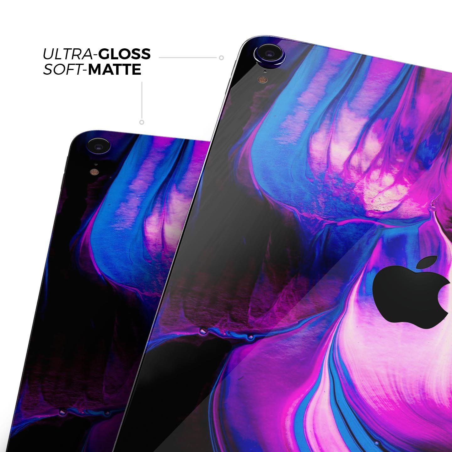 Liquid Abstract Paint V49 skin decal for Apple iPad, showcasing vibrant abstract design and premium 3M material.