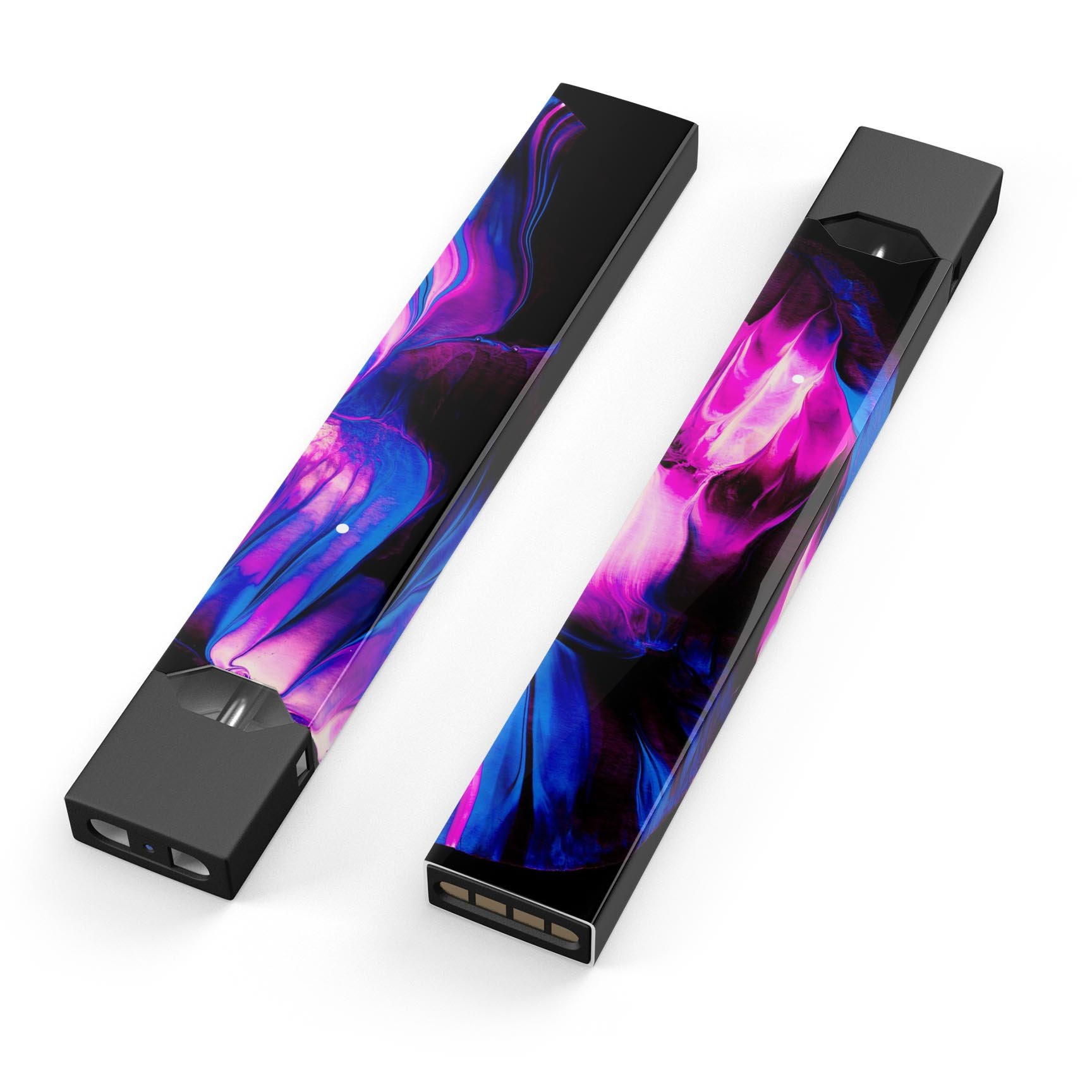 Liquid Abstract Paint V49 skin-wrap sticker designed for JUUL vaping device, featuring vibrant abstract design and protective lamination.