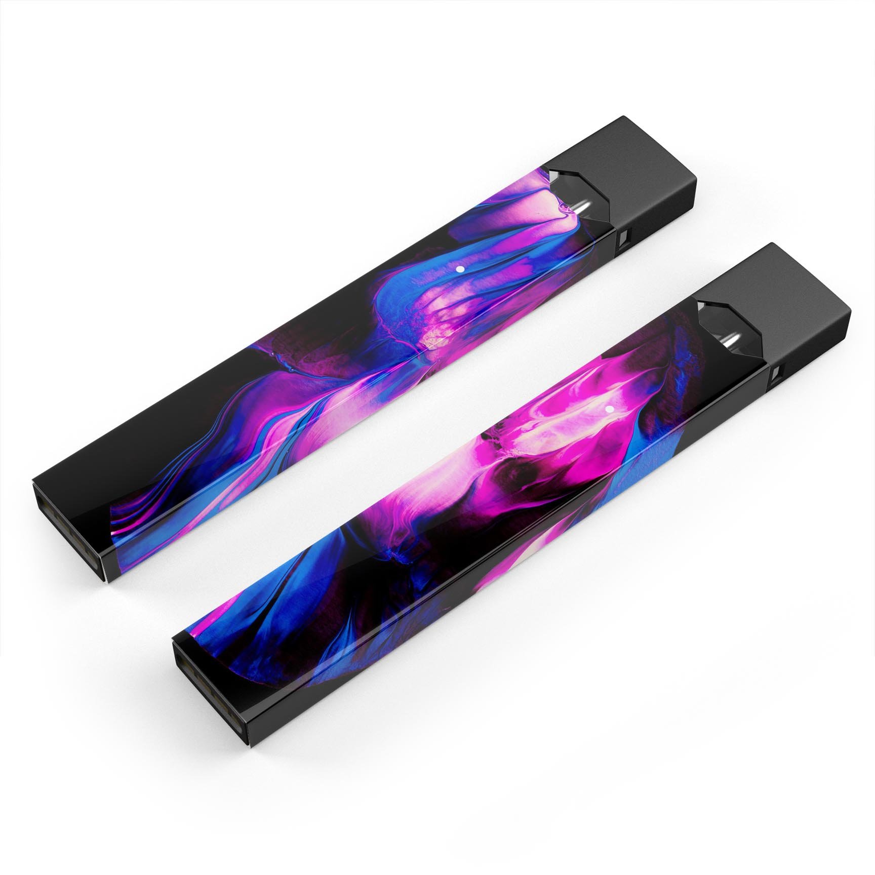 Liquid Abstract Paint V49 skin-wrap sticker designed for JUUL vaping device, featuring vibrant abstract design and protective lamination.