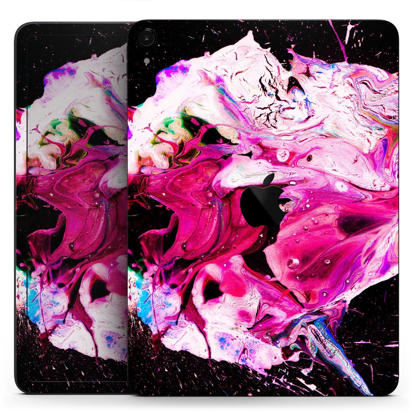 Liquid Abstract Paint V5 skin decal for Apple iPad Pro, showcasing vibrant colors and a sleek design for full body protection.