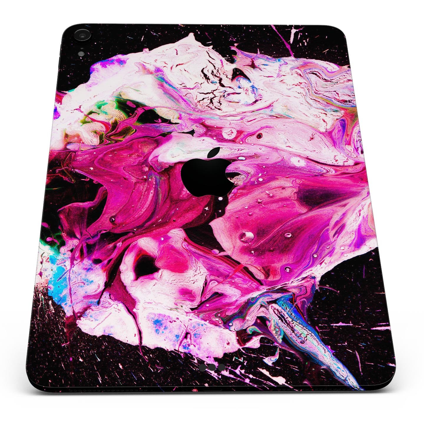 Liquid Abstract Paint V5 skin decal for Apple iPad Pro, showcasing vibrant colors and a sleek design for full body protection.