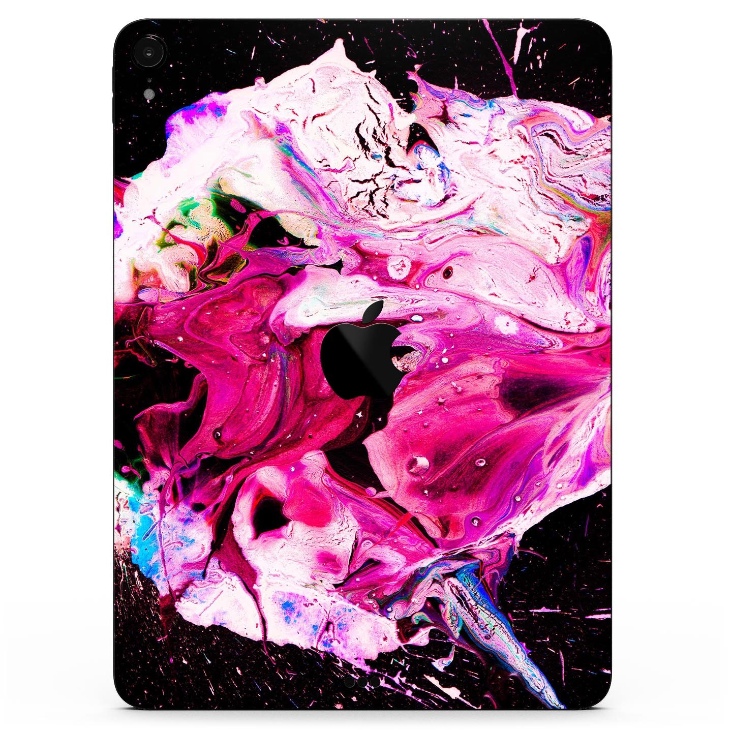 Liquid Abstract Paint V5 skin decal for Apple iPad Pro, showcasing vibrant colors and a sleek design for full body protection.