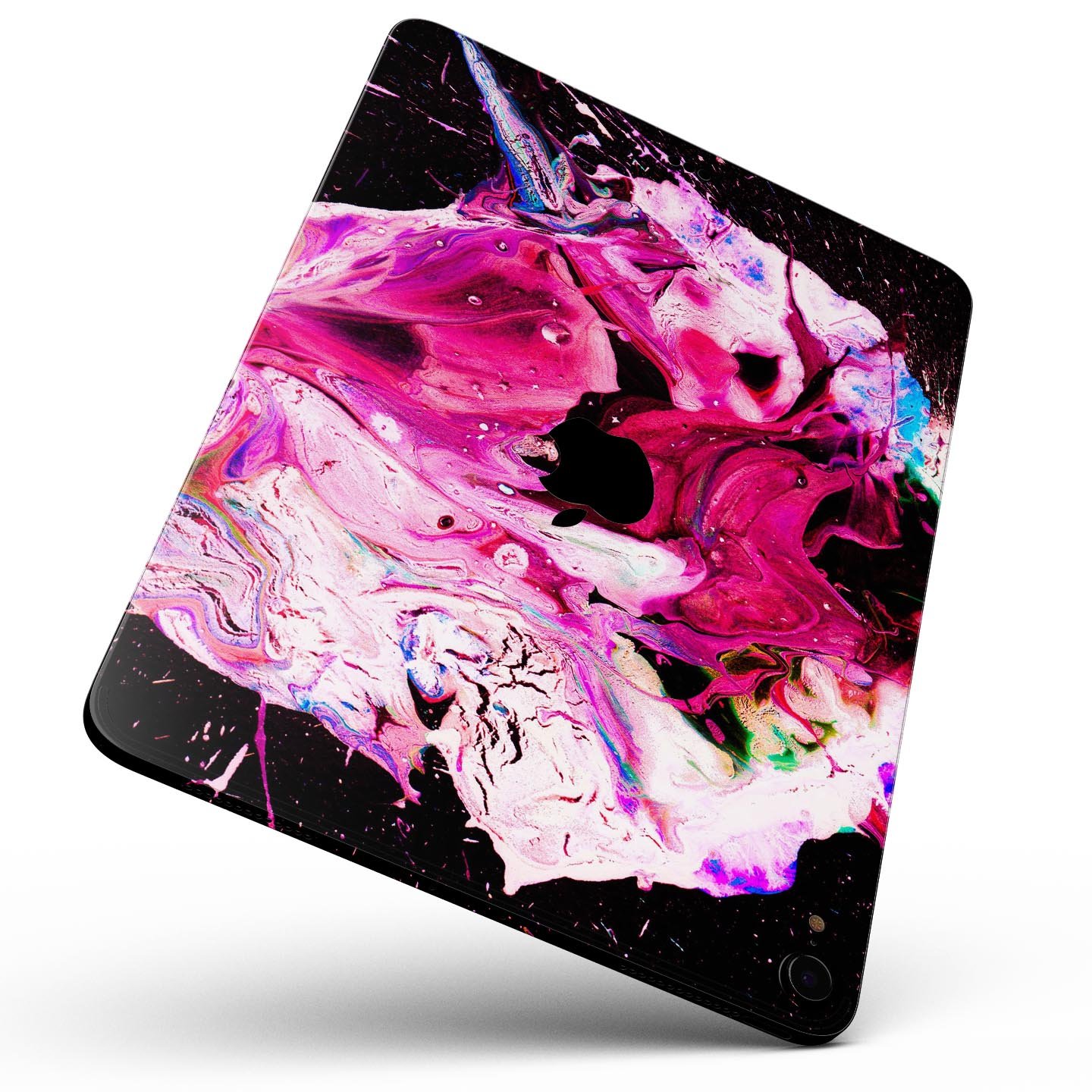 Liquid Abstract Paint V5 skin decal for Apple iPad Pro, showcasing vibrant colors and a sleek design for full body protection.