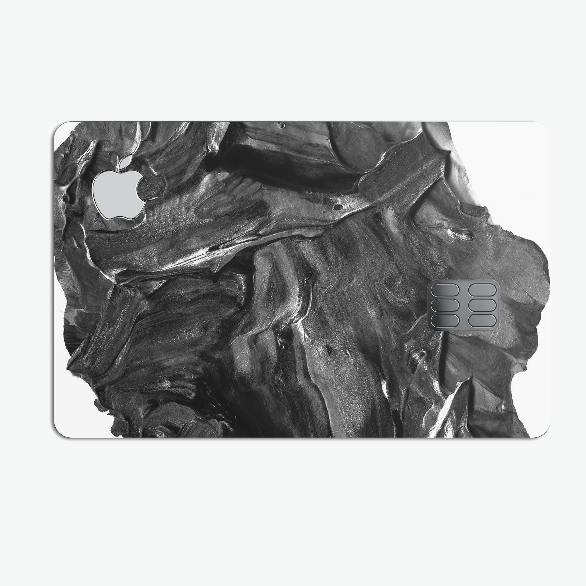 Liquid Abstract Paint V55 skin kit for Apple Card, showcasing premium vinyl design with bubble-free installation and stylish finishes.