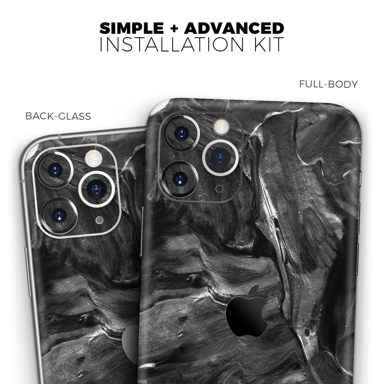 Liquid Abstract Paint V55 skin for Apple iPhone, showcasing vibrant colors and sleek design.