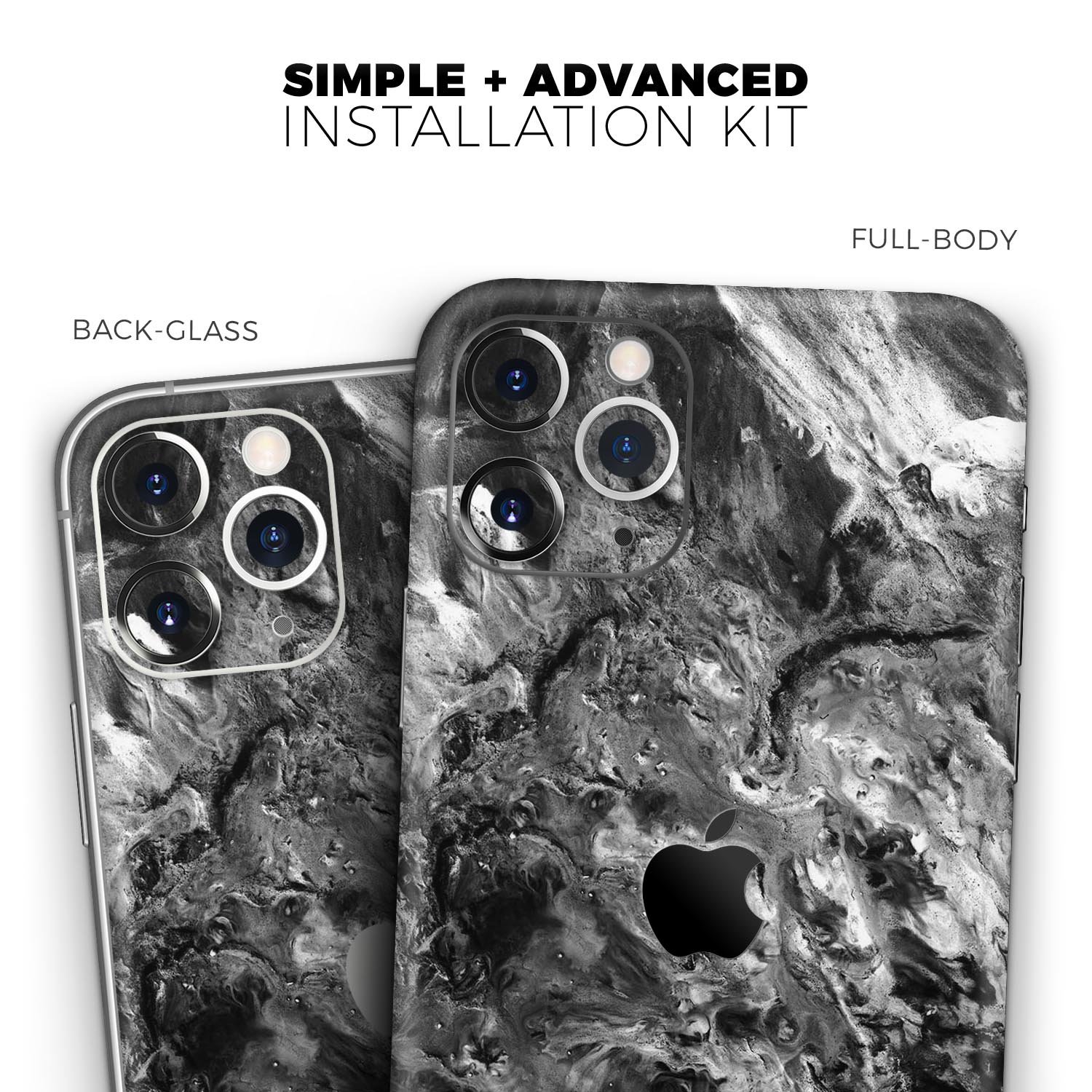 Liquid Abstract Paint V52 skin for Apple iPhone, showcasing vibrant colors and premium vinyl material.