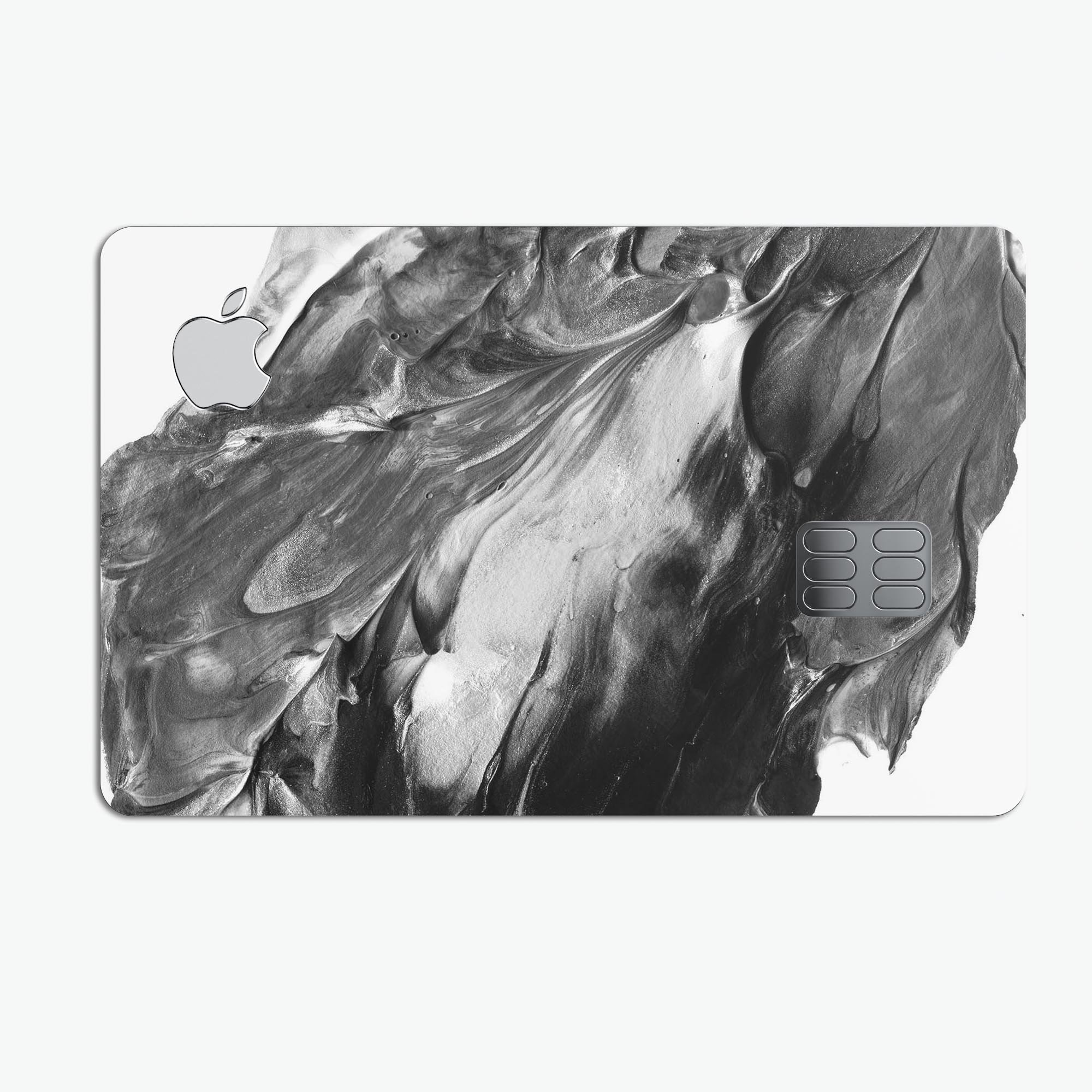 Liquid Abstract Paint V53 skin kit for Apple Card, showcasing premium vinyl design with bubble-free installation.