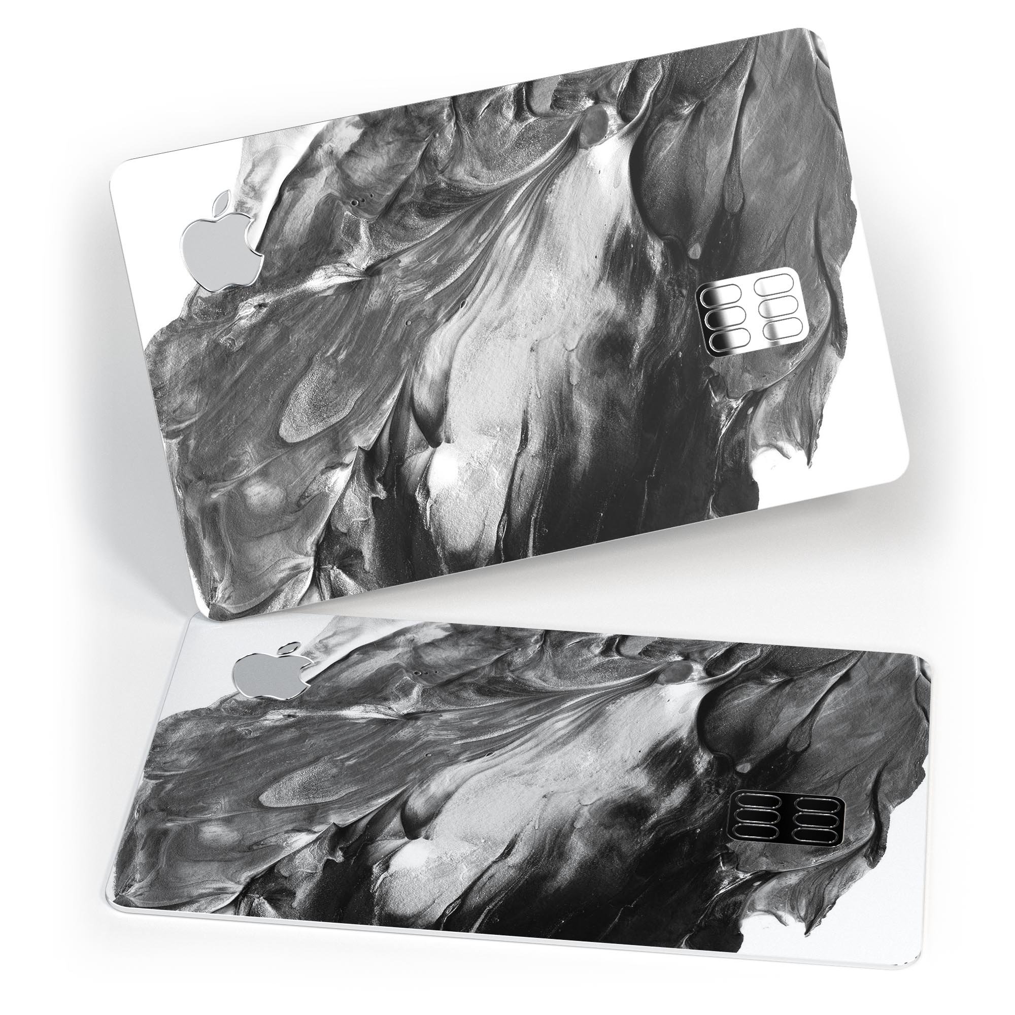 Liquid Abstract Paint V53 skin kit for Apple Card, showcasing premium vinyl design with bubble-free installation.