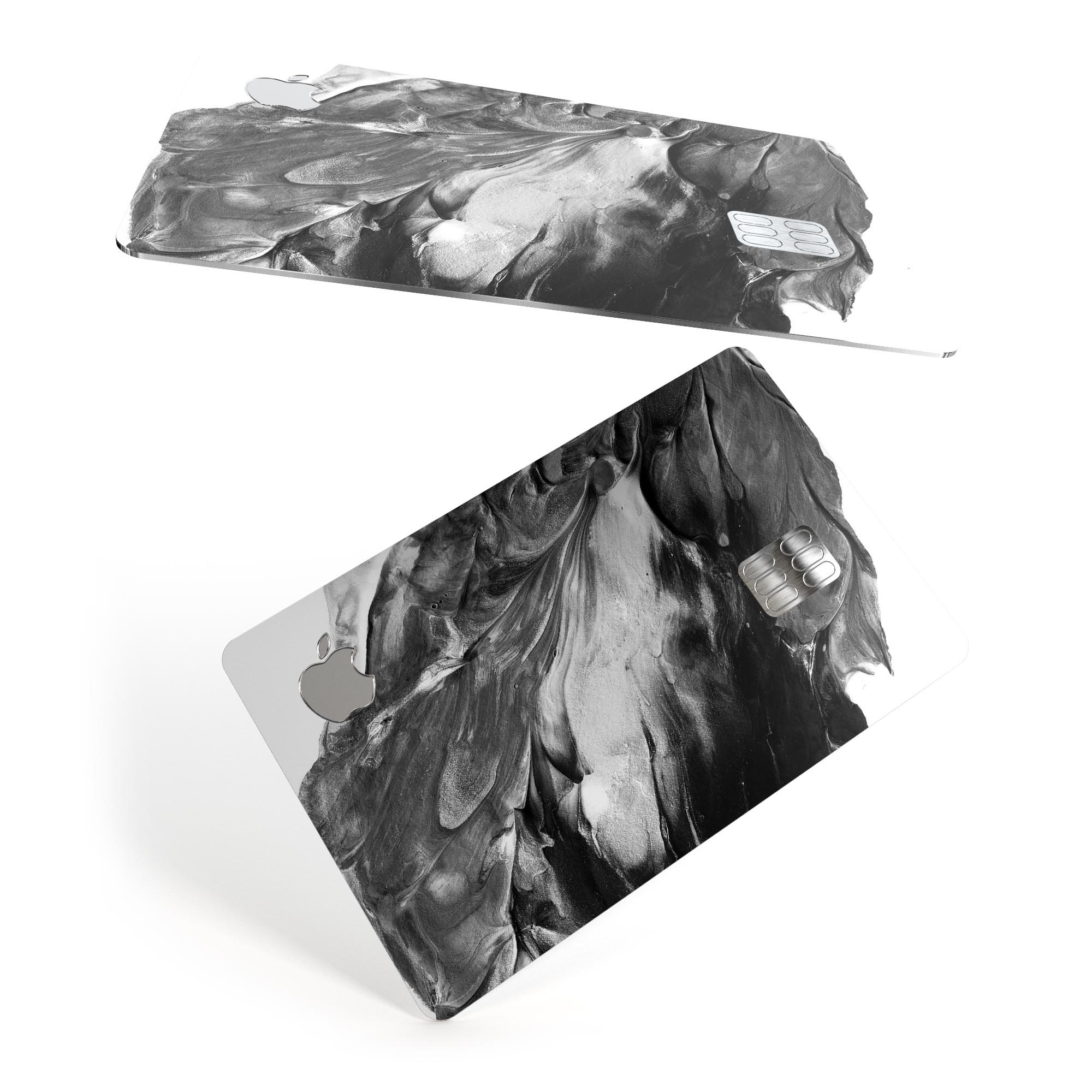 Liquid Abstract Paint V53 skin kit for Apple Card, showcasing premium vinyl design with bubble-free installation.