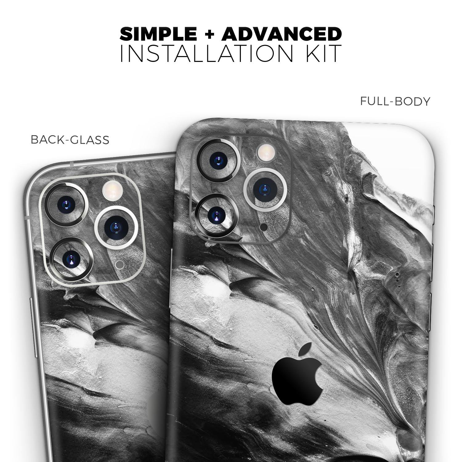 Liquid Abstract Paint V53 skin for Apple iPhone, showcasing vibrant colors and sleek design.