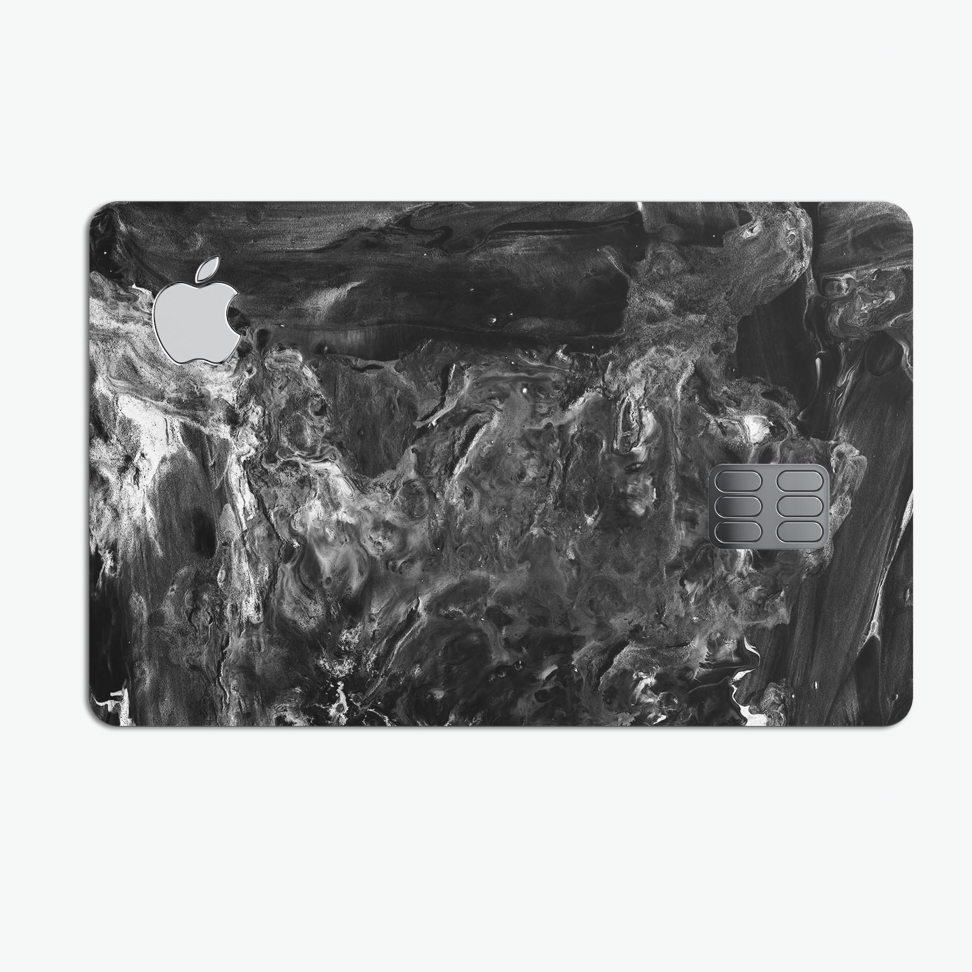 Liquid Abstract Paint V54 skin for Apple Card, showcasing premium vinyl design with glossy finish.