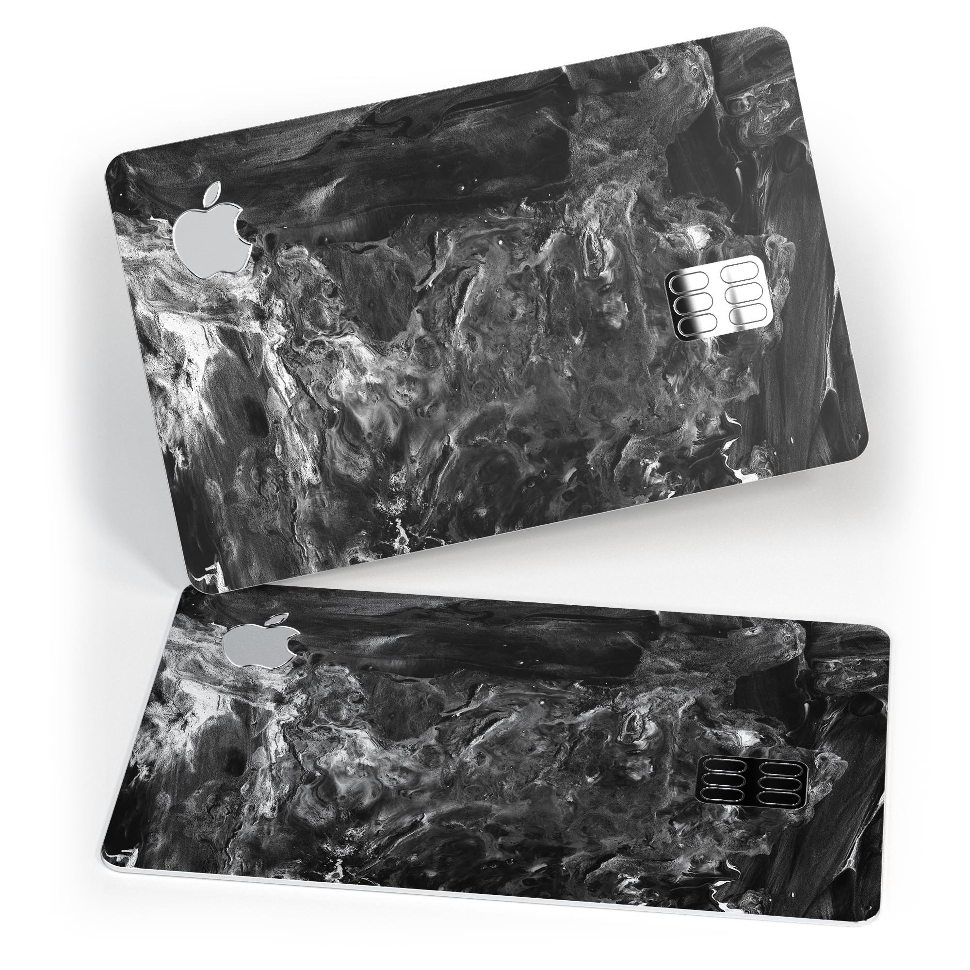 Liquid Abstract Paint V54 skin for Apple Card, showcasing premium vinyl design with glossy finish.