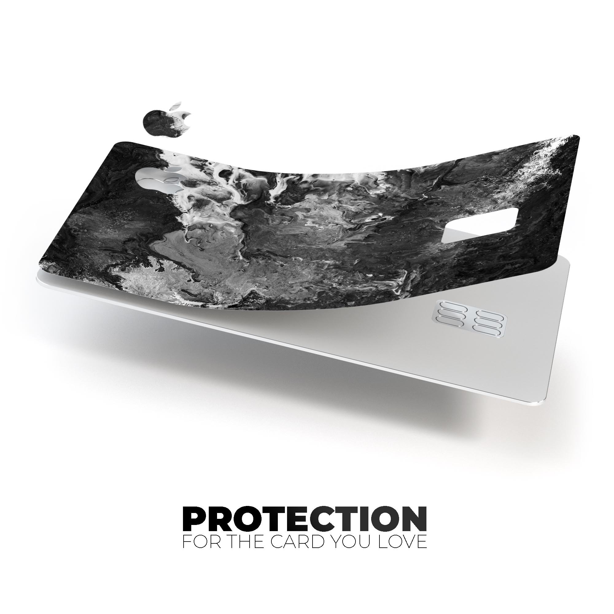 Liquid Abstract Paint V56 skin applied on an Apple Card, showcasing its premium design and protective features.