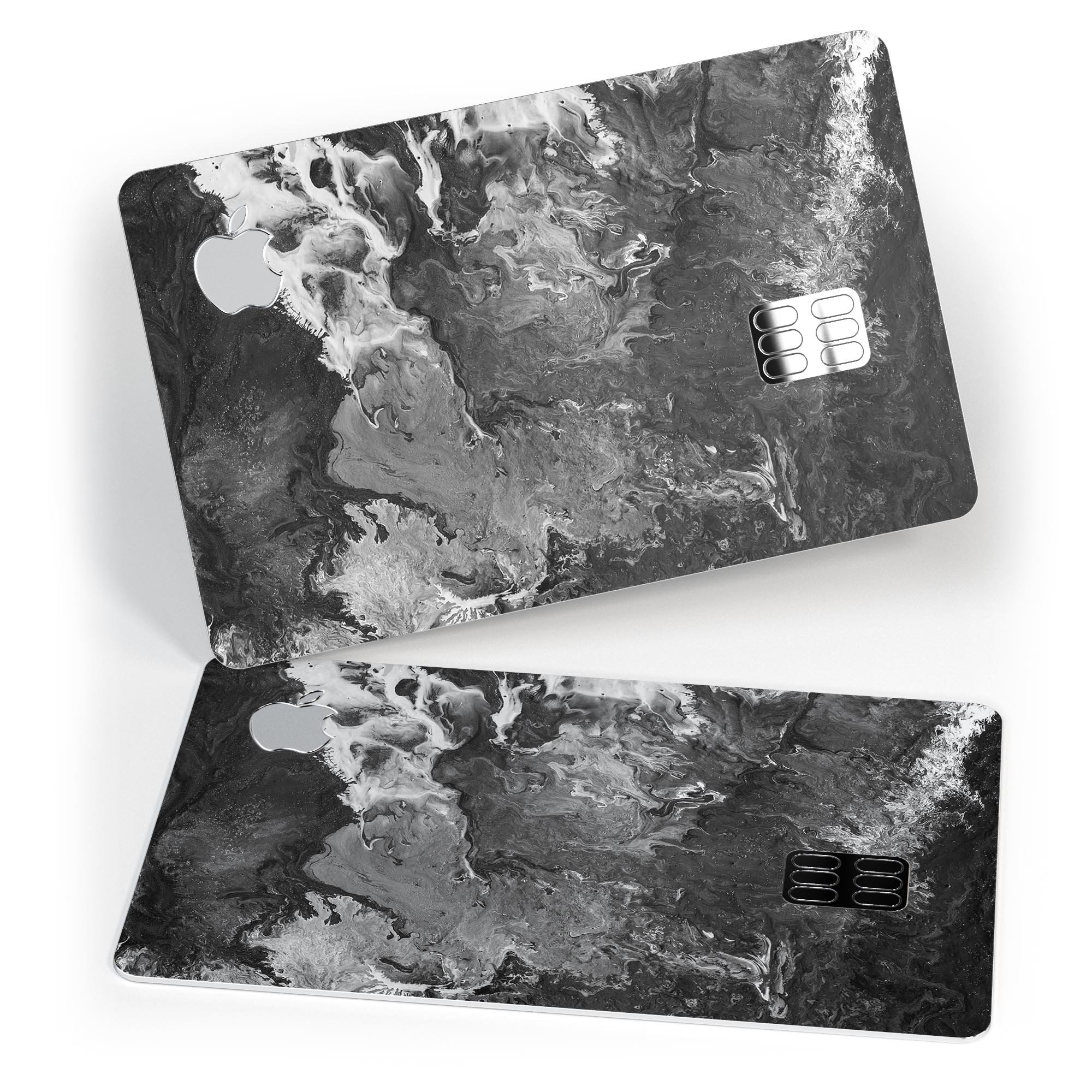 Liquid Abstract Paint V56 skin applied on an Apple Card, showcasing its premium design and protective features.