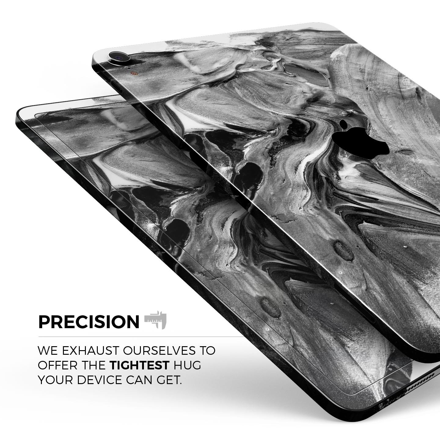 Liquid Abstract Paint V57 full body skin decal for Apple iPad, showcasing vibrant abstract design and premium 3M material.