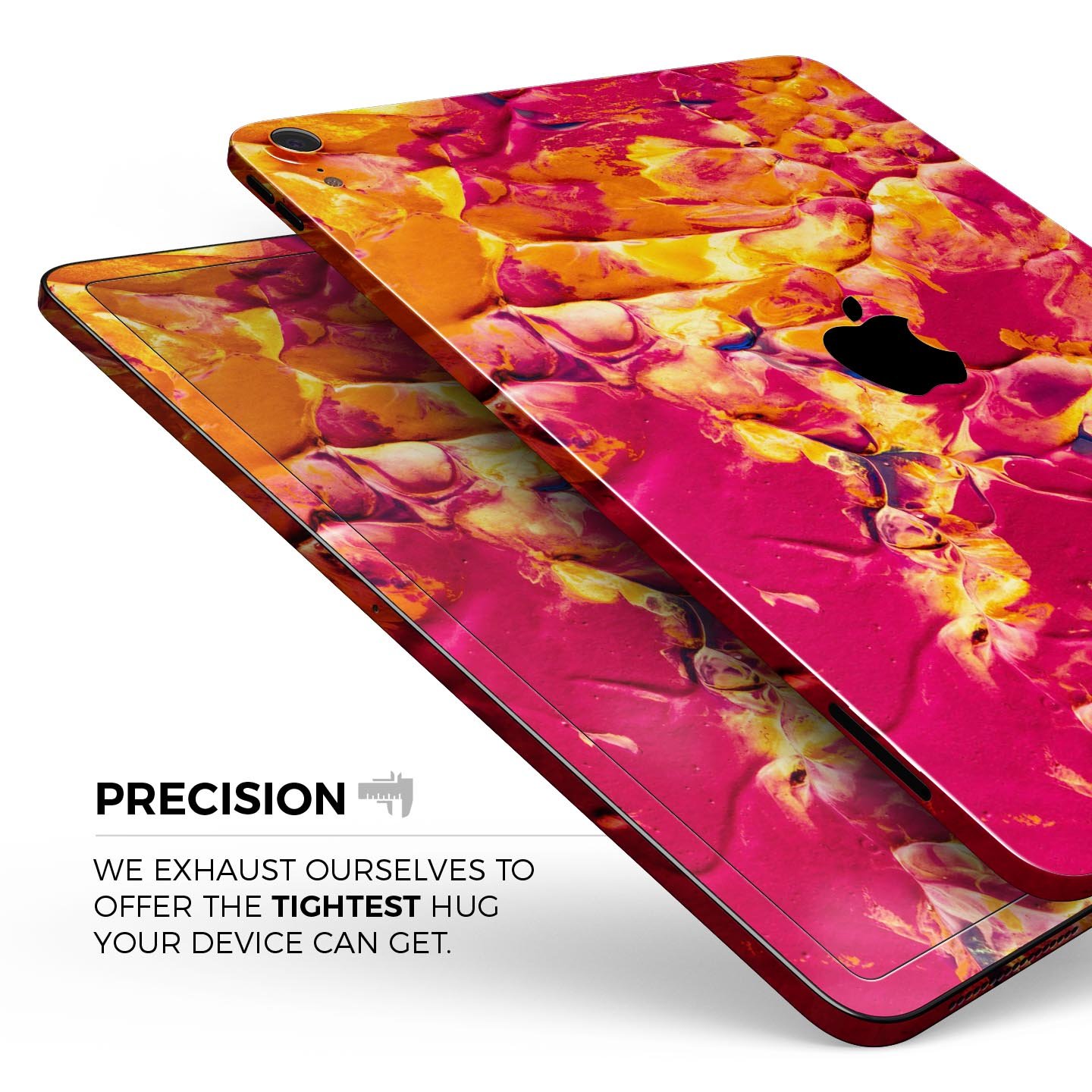 Liquid Abstract Paint V6 skin decal for Apple iPad Pro, showcasing vibrant abstract design and premium 3M material.