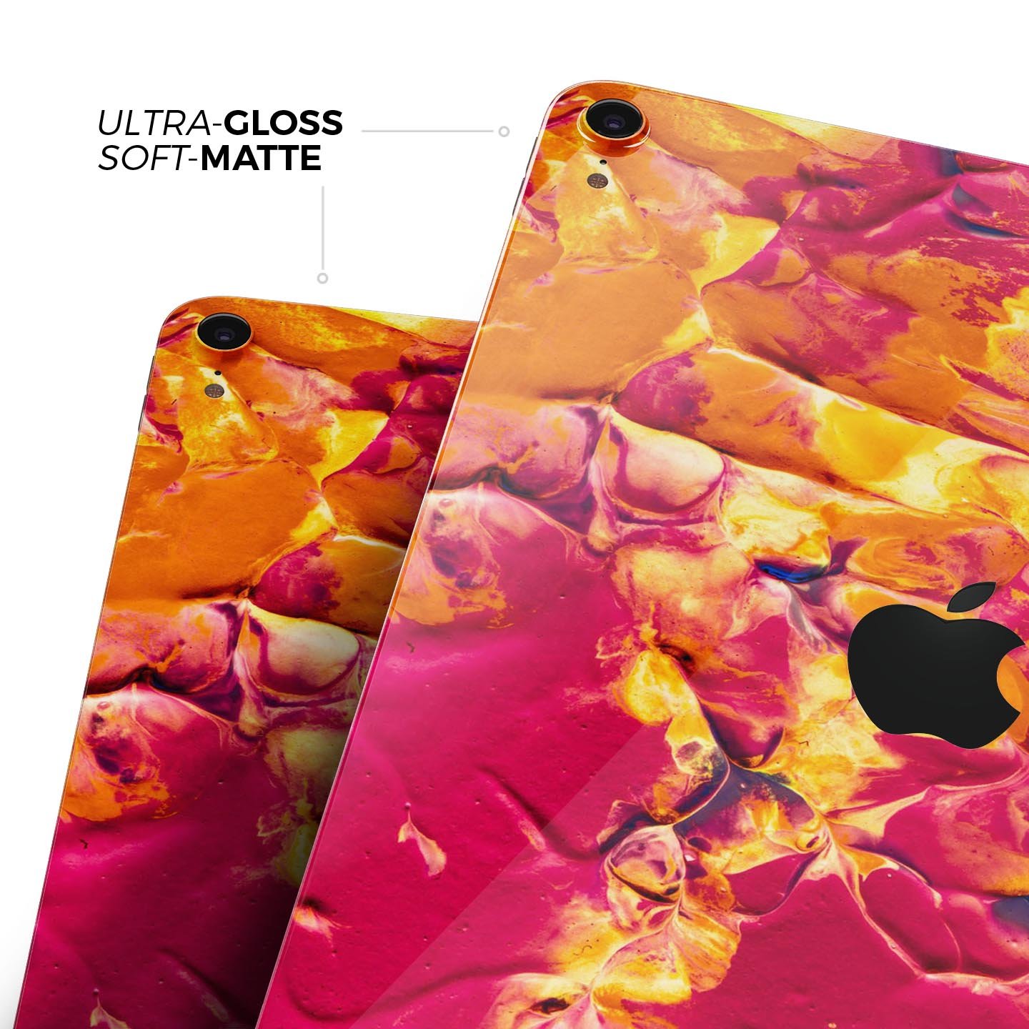 Liquid Abstract Paint V6 skin decal for Apple iPad Pro, showcasing vibrant abstract design and premium 3M material.