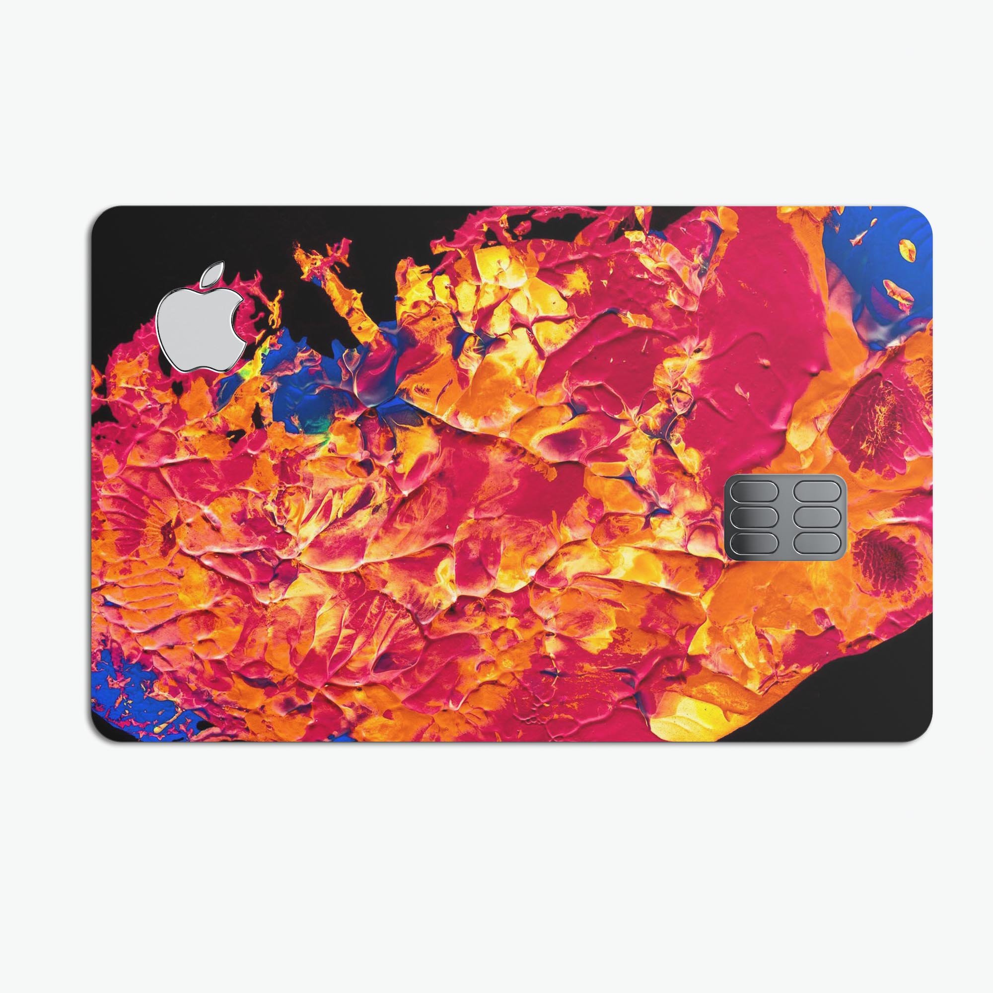 Liquid Abstract Paint V6 skin for Apple Card, showcasing premium vinyl design with ultra-gloss finish.