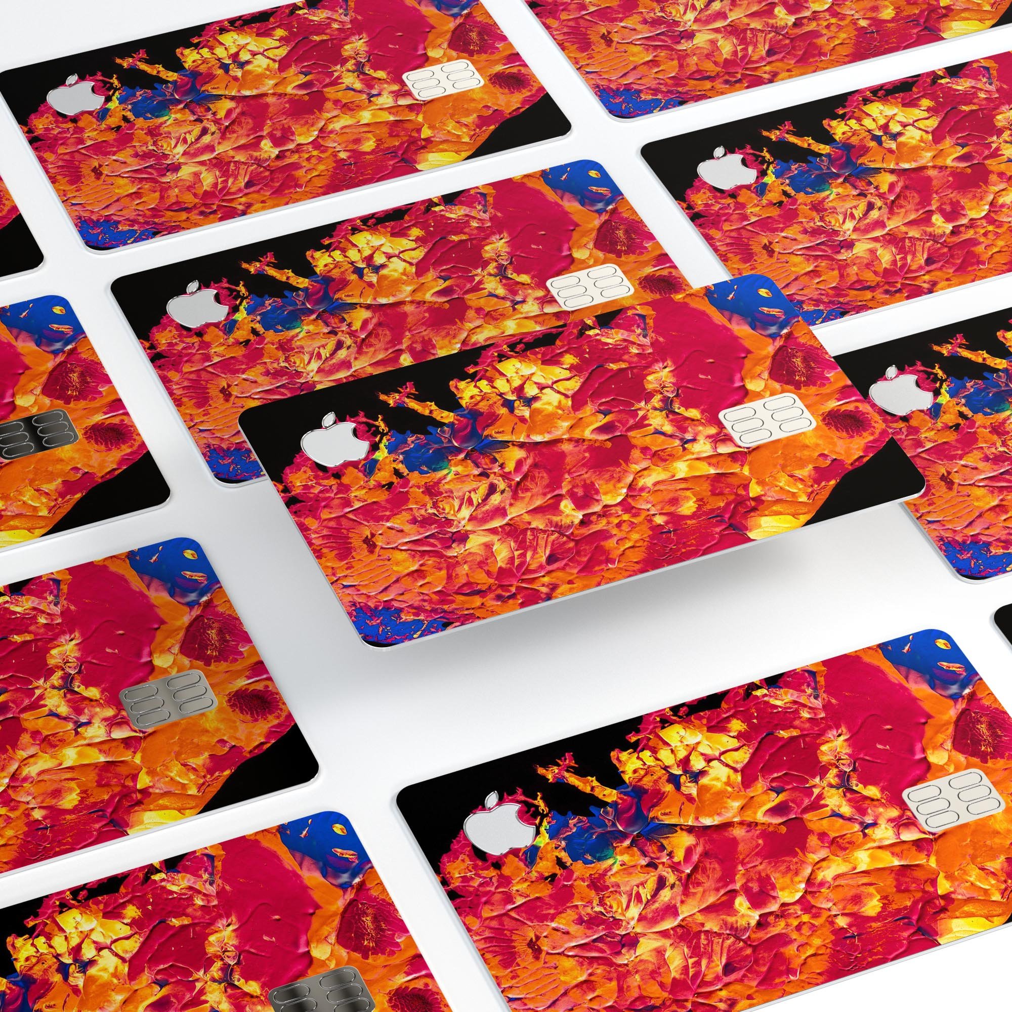 Liquid Abstract Paint V6 skin for Apple Card, showcasing premium vinyl design with ultra-gloss finish.