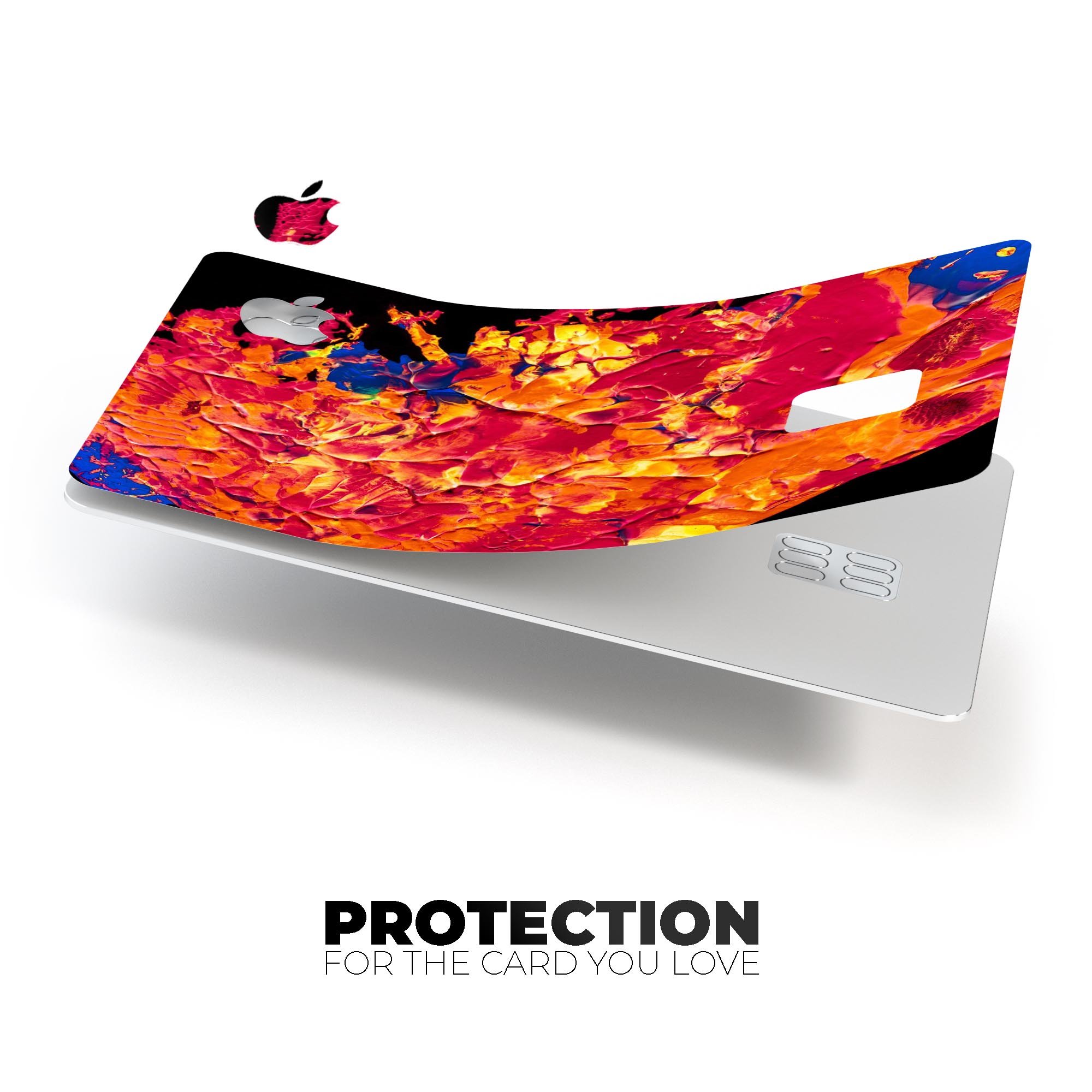 Liquid Abstract Paint V6 skin for Apple Card, showcasing premium vinyl design with ultra-gloss finish.