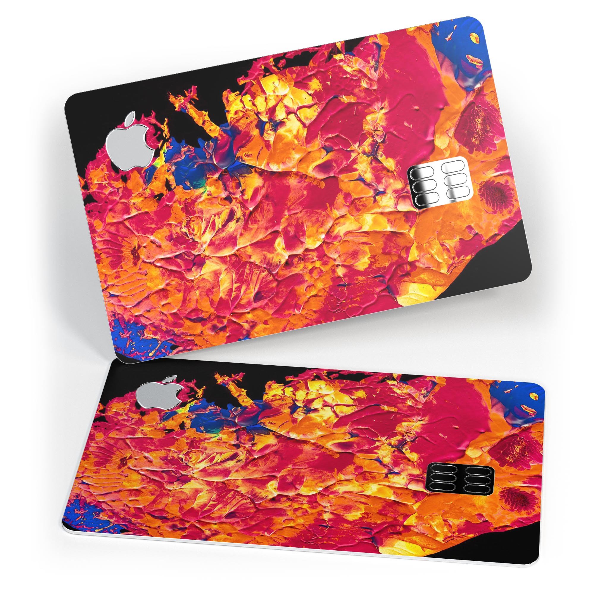 Liquid Abstract Paint V6 skin for Apple Card, showcasing premium vinyl design with ultra-gloss finish.