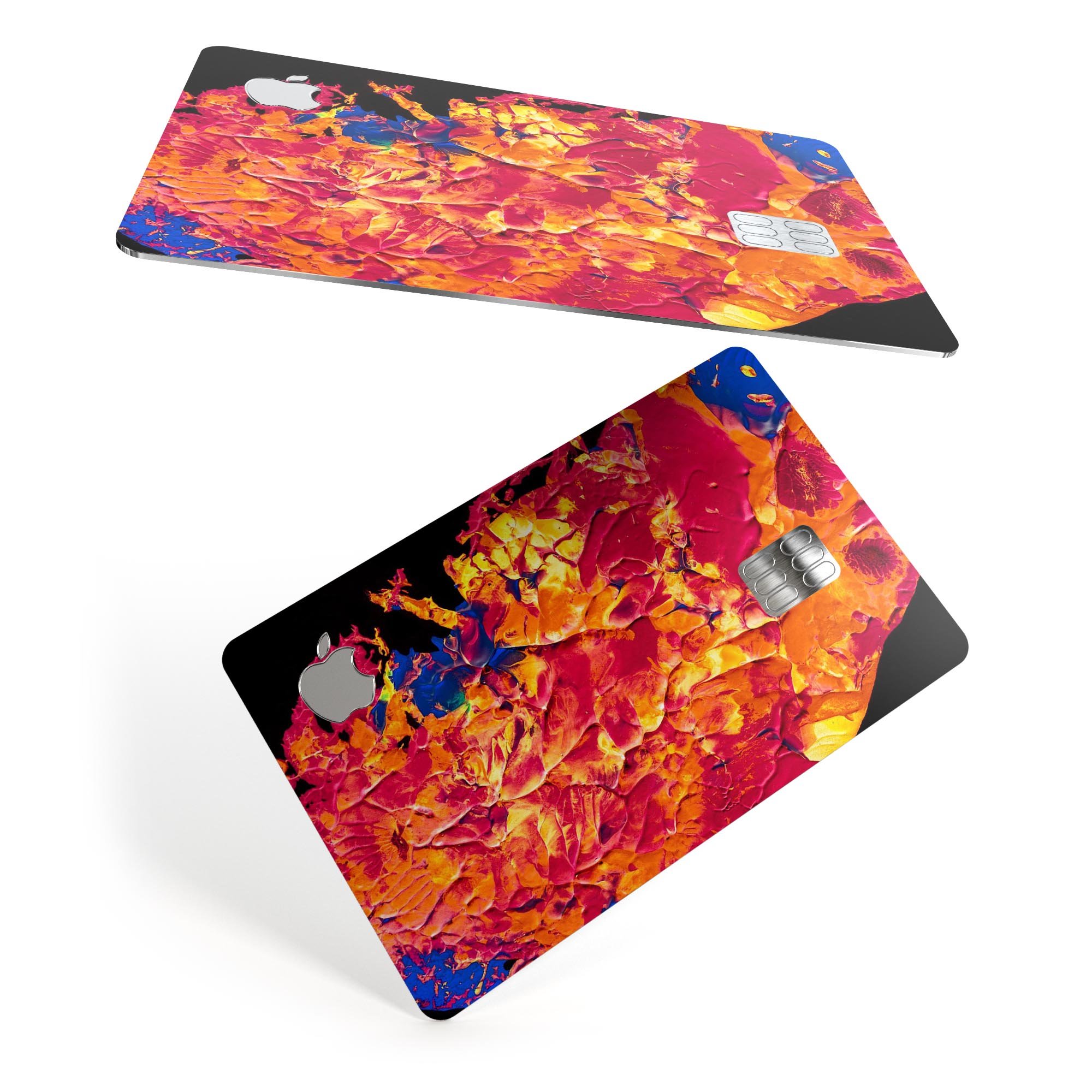 Liquid Abstract Paint V6 skin for Apple Card, showcasing premium vinyl design with ultra-gloss finish.