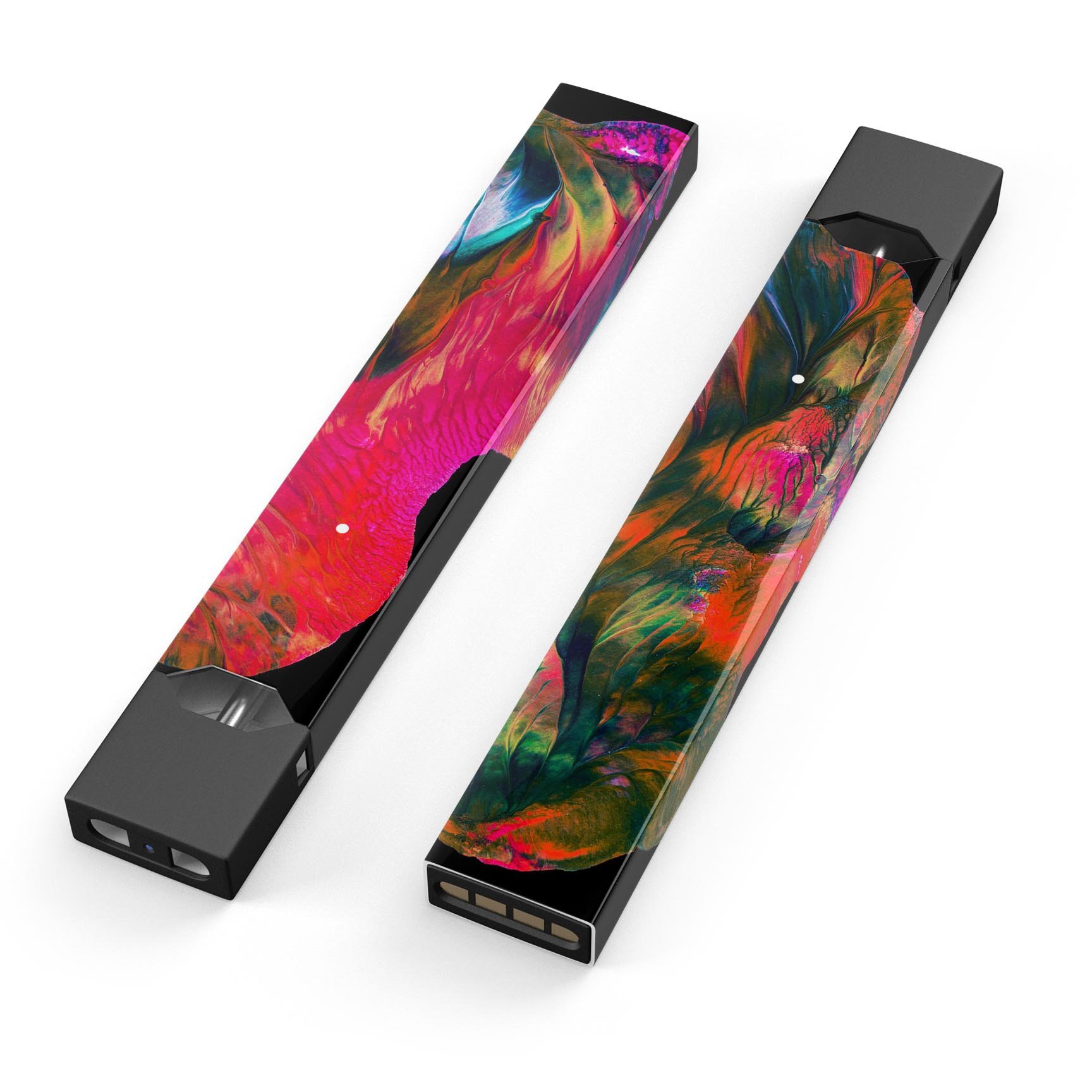 Liquid Abstract Paint V61 skin-wrap sticker designed for JUUL vaping device, showcasing vibrant abstract design and premium quality.