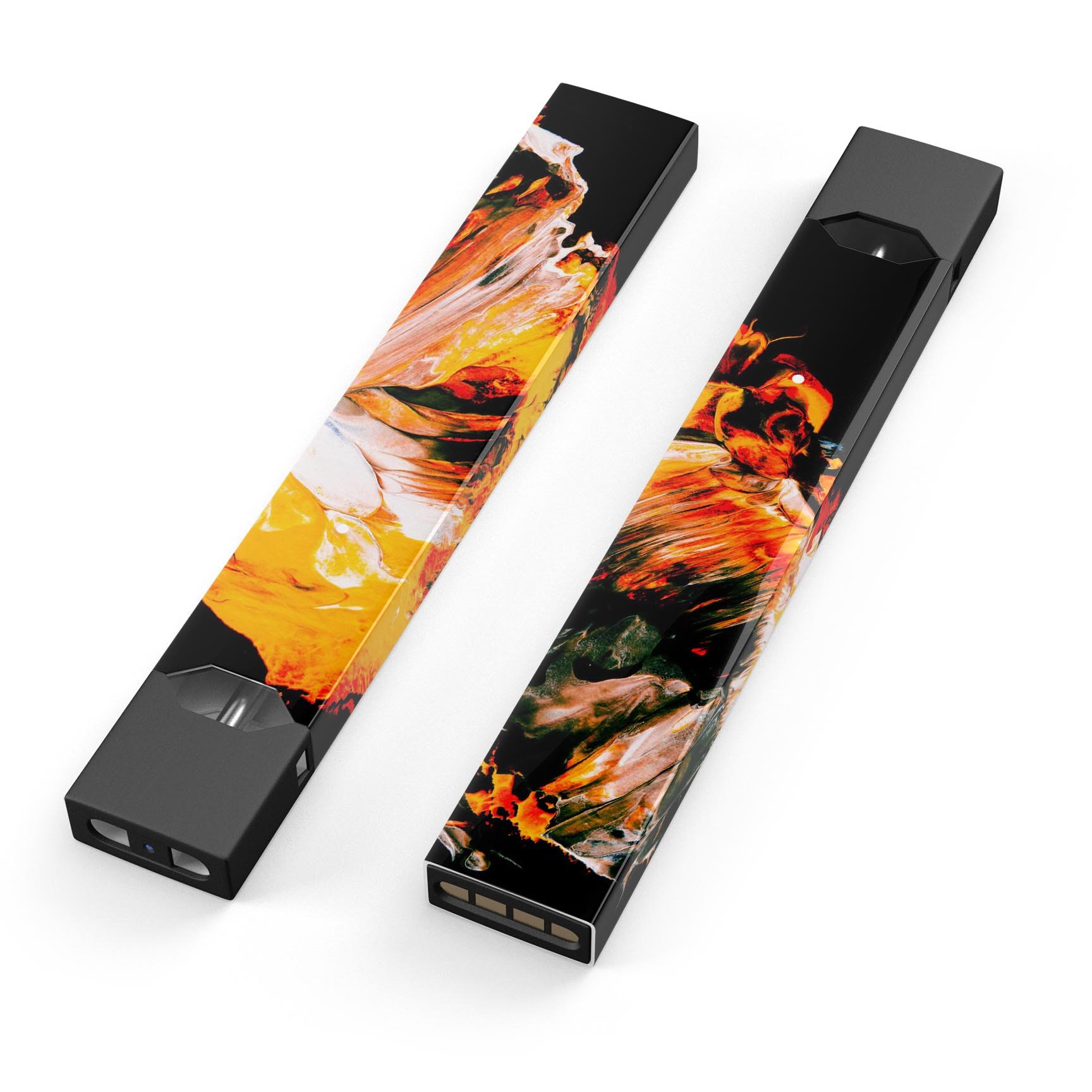 Liquid Abstract Paint V69 skin-wrap sticker designed for JUUL vaping device, showcasing vibrant colors and a sleek design.