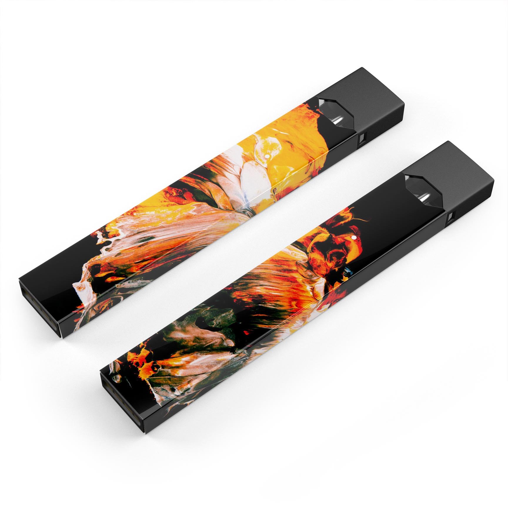 Liquid Abstract Paint V69 skin-wrap sticker designed for JUUL vaping device, showcasing vibrant colors and a sleek design.