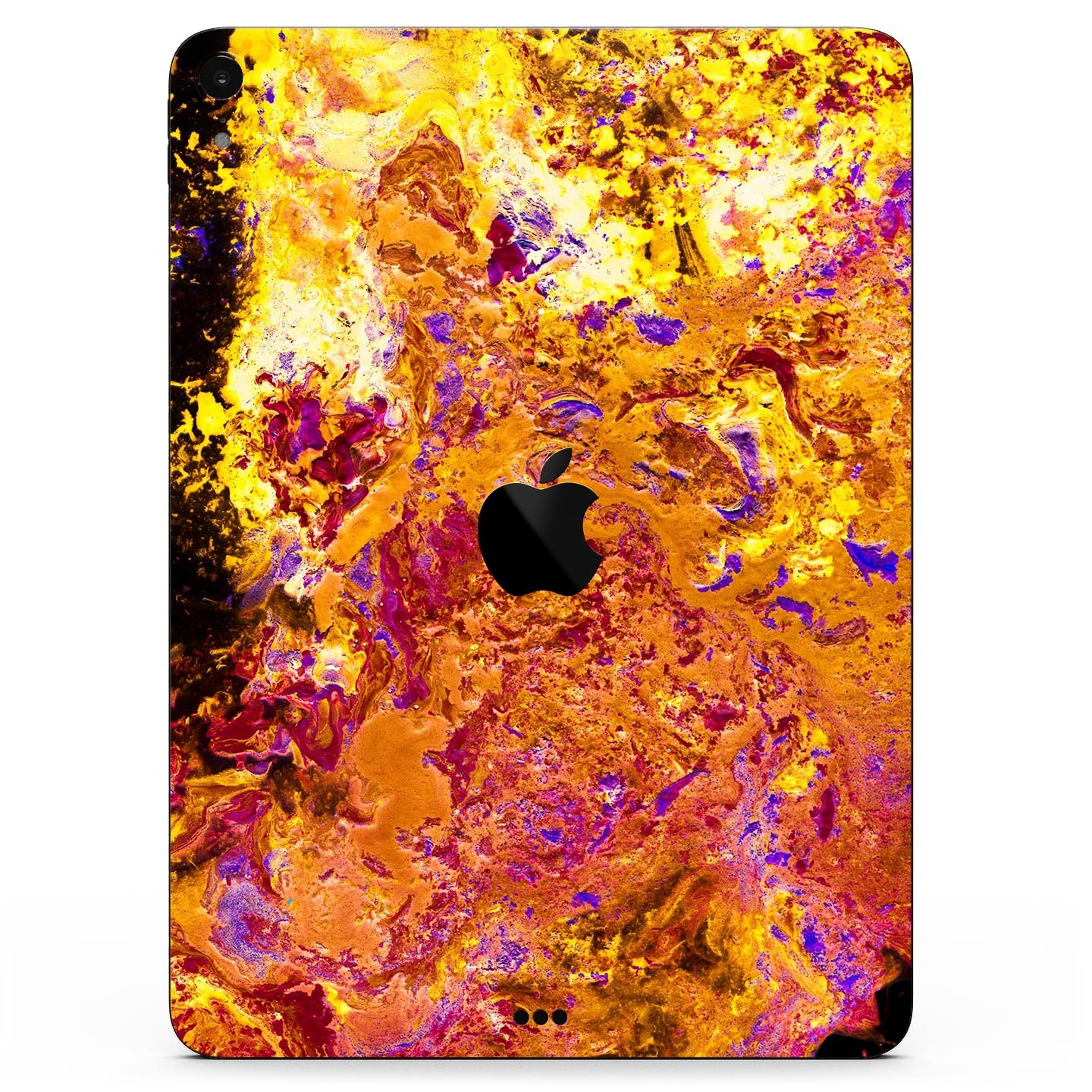 Liquid Abstract Paint V7 skin decal for Apple iPad Pro, showcasing vibrant abstract design and premium 3M material.