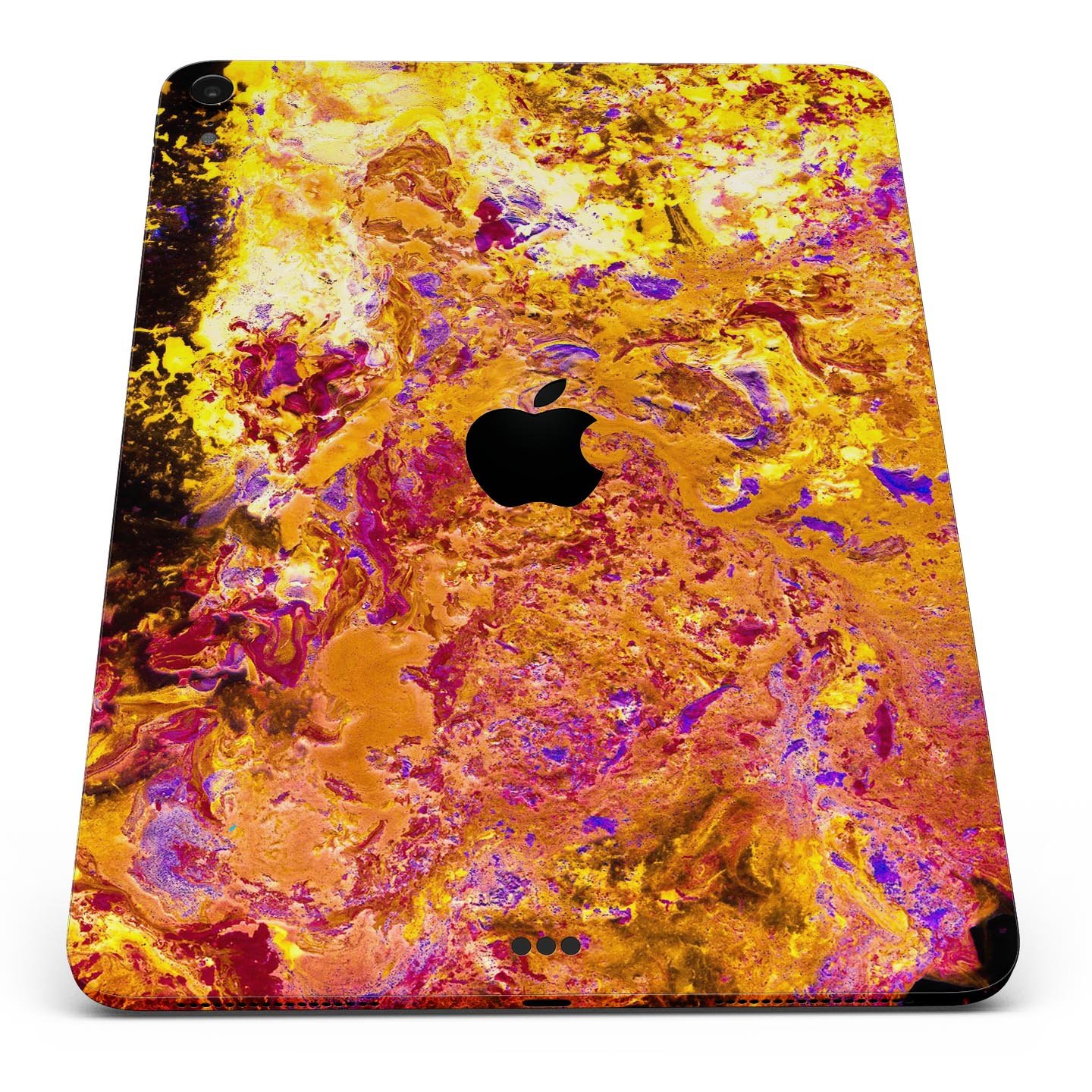 Liquid Abstract Paint V7 skin decal for Apple iPad Pro, showcasing vibrant abstract design and premium 3M material.