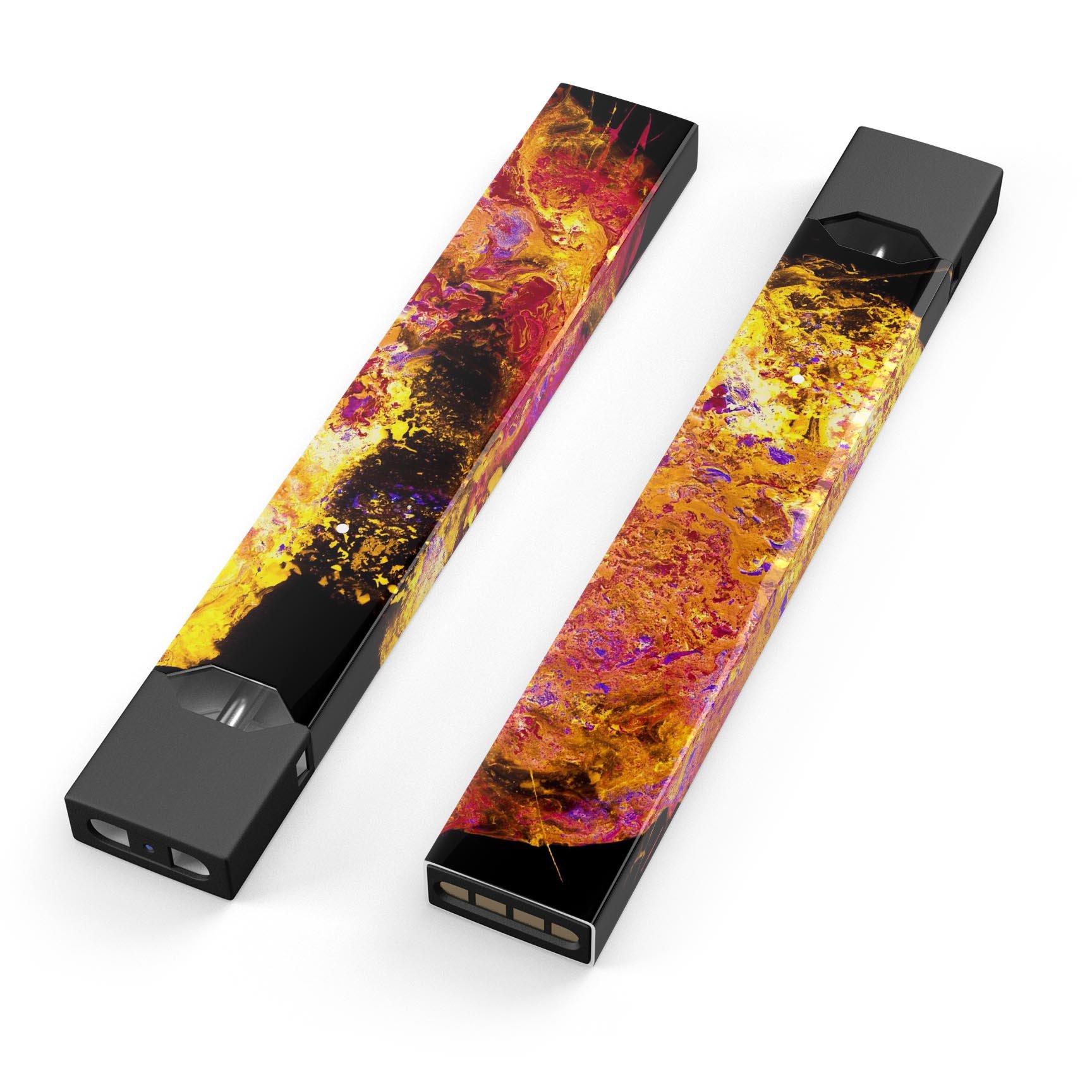 Liquid Abstract Paint V7 skin-wrap sticker for JUUL vaping device, showcasing vibrant abstract design and precision cut fit.