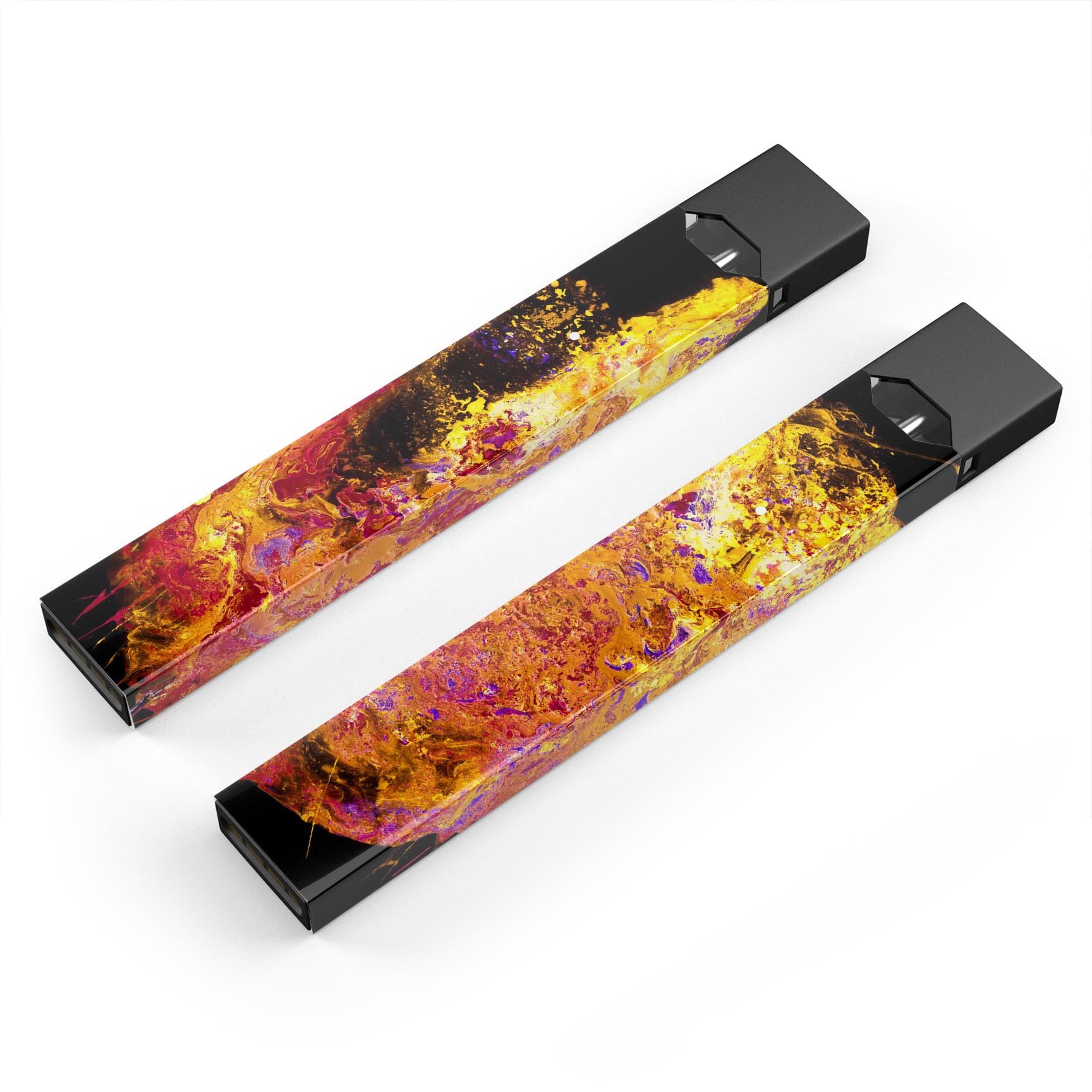 Liquid Abstract Paint V7 skin-wrap sticker for JUUL vaping device, showcasing vibrant abstract design and precision cut fit.