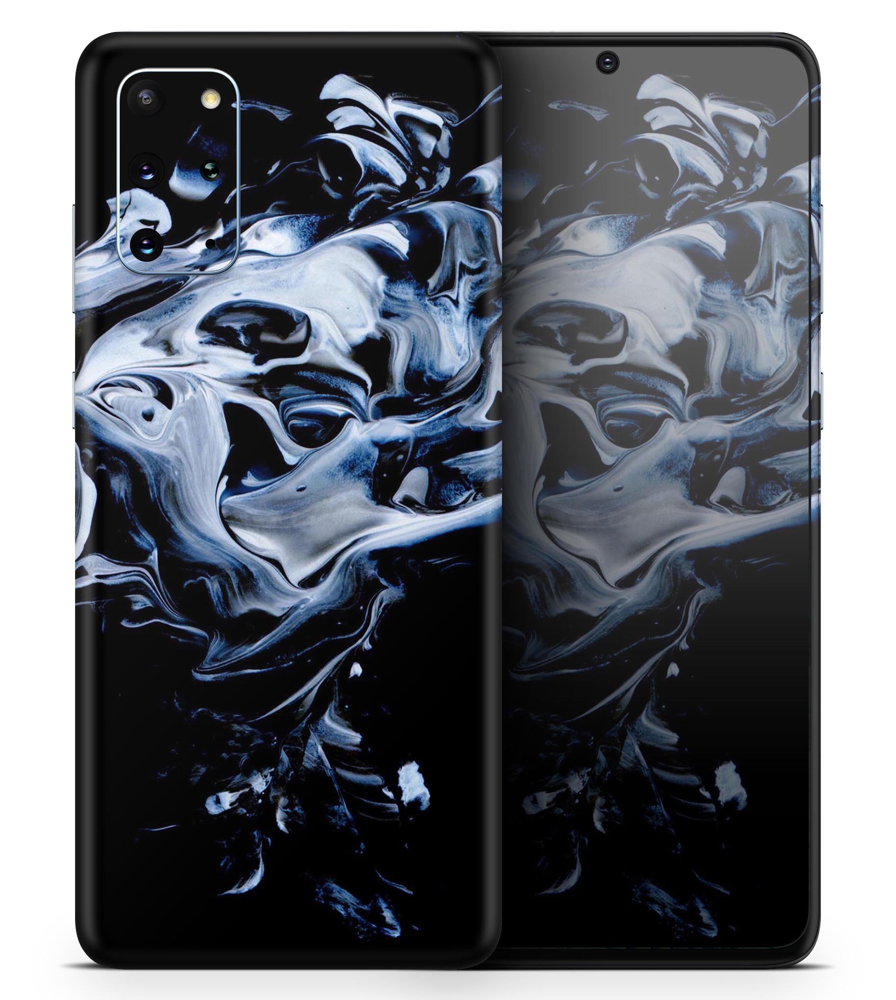 Liquid Abstract Paint V77 skin for Samsung Galaxy S-Series, showcasing vibrant colors and a sleek design.