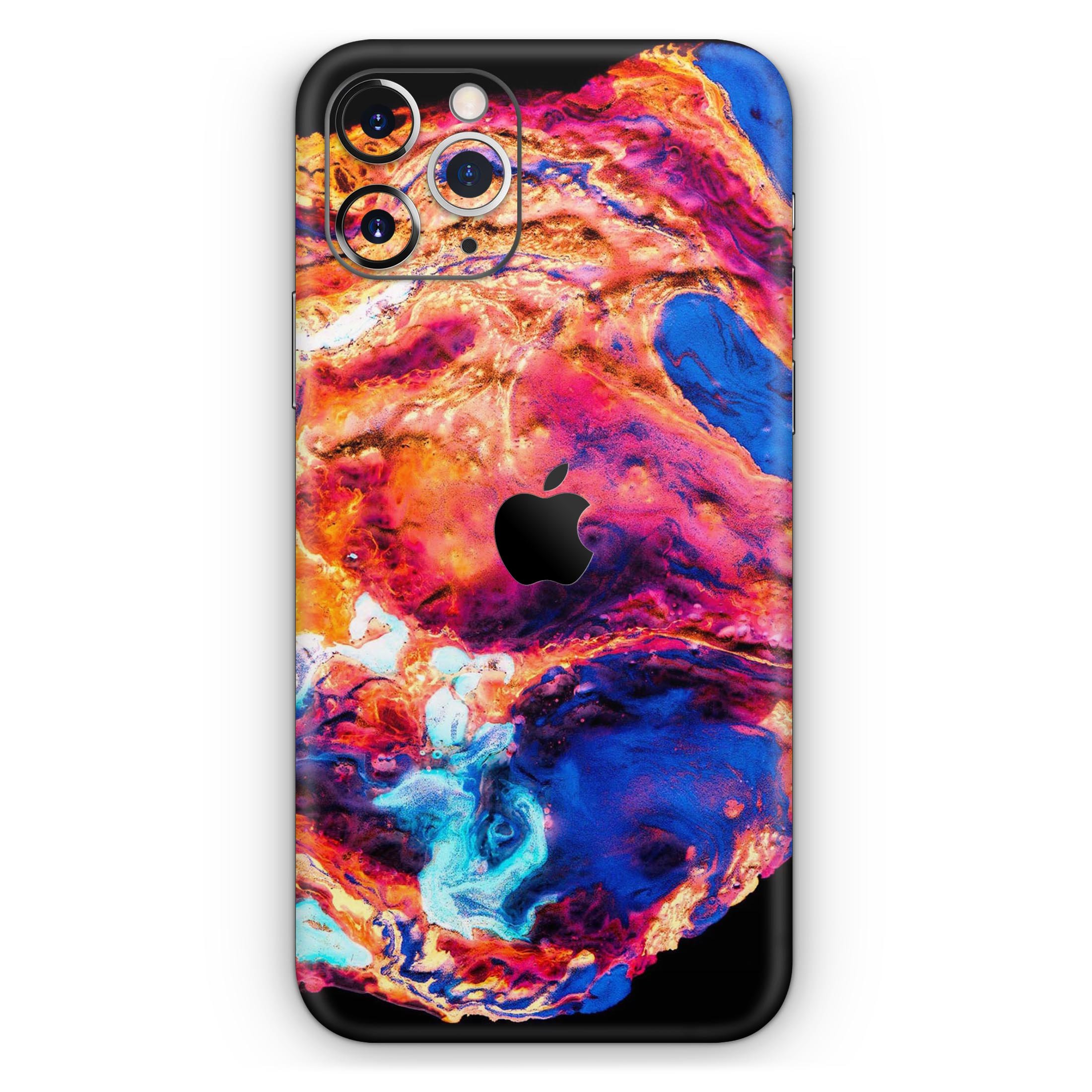 Liquid Abstract Paint V72 skin for Apple iPhone, showcasing vibrant colors and sleek design.