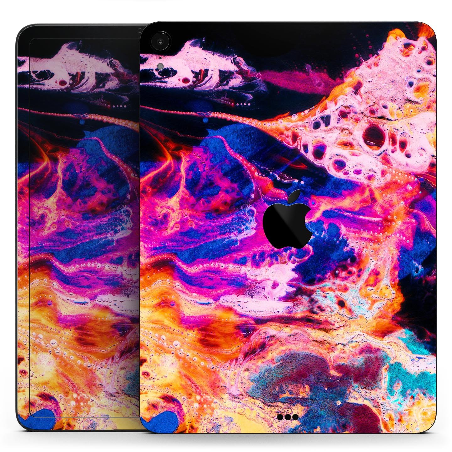 Liquid Abstract Paint V74 skin decal for Apple iPad, showcasing vibrant abstract design and premium 3M material.