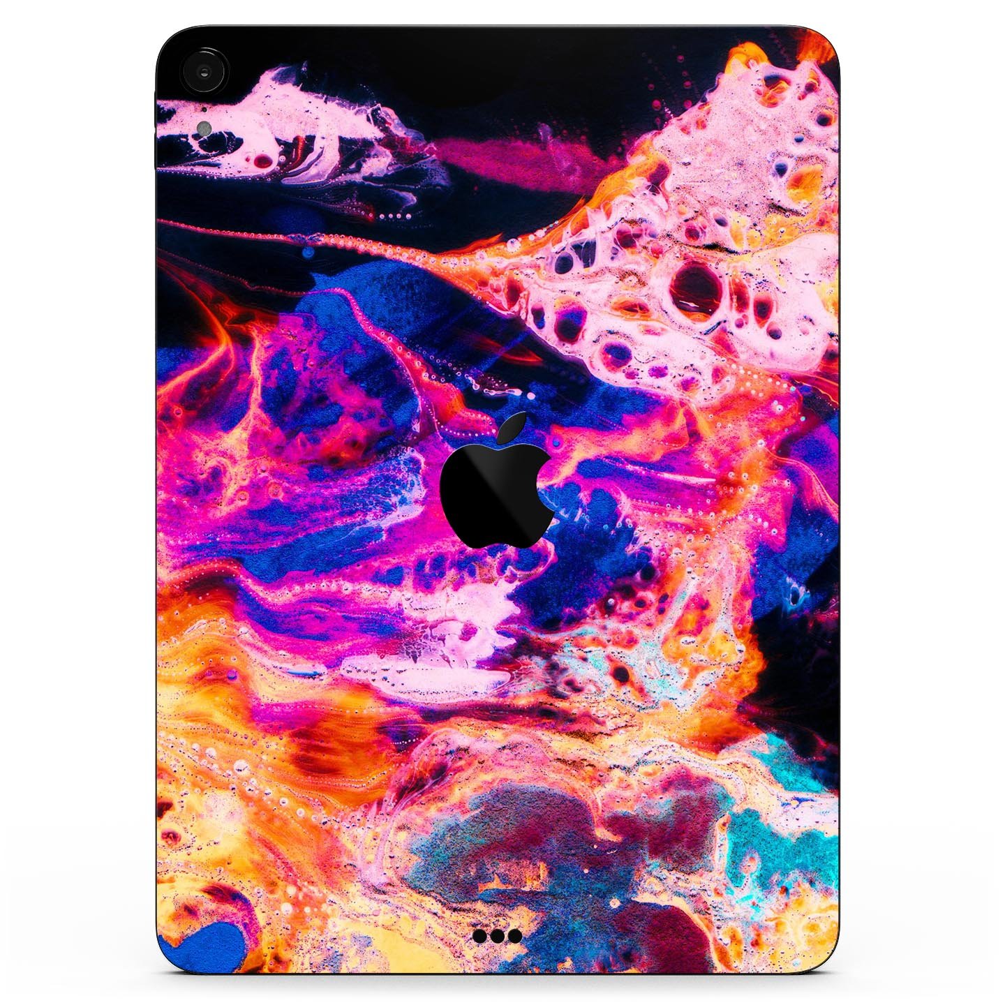 Liquid Abstract Paint V74 skin decal for Apple iPad, showcasing vibrant abstract design and premium 3M material.