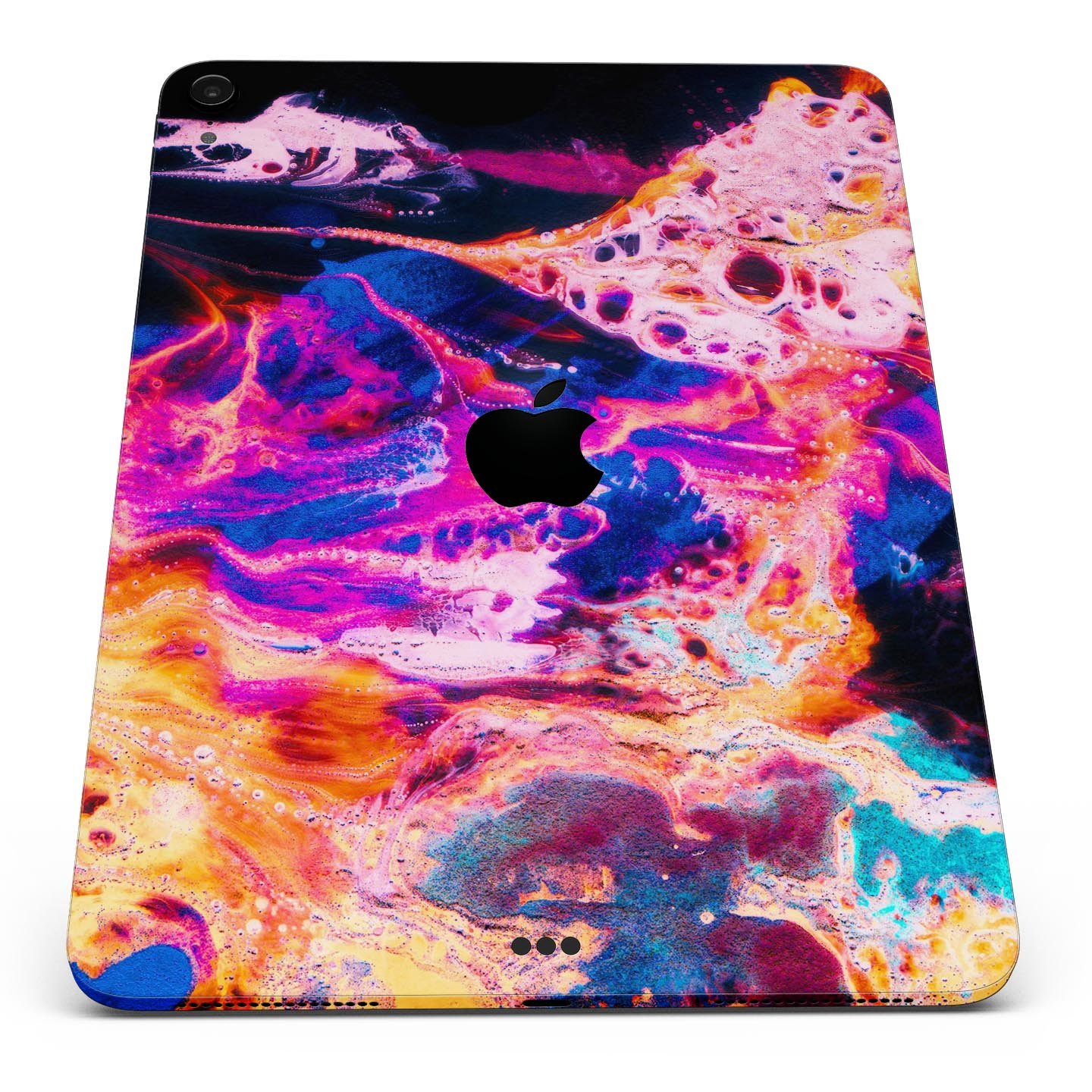 Liquid Abstract Paint V74 skin decal for Apple iPad, showcasing vibrant abstract design and premium 3M material.