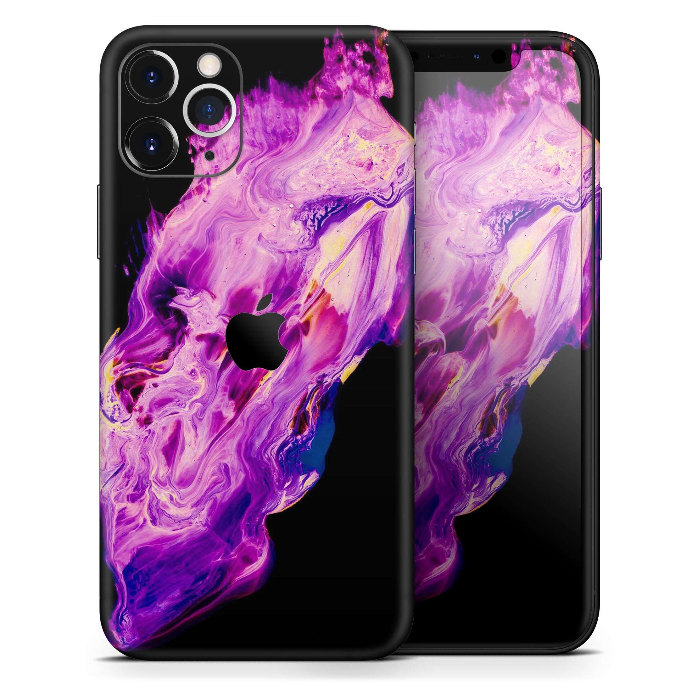 Liquid Abstract Paint V76 skin for Apple iPhone, showcasing vibrant colors and a sleek design.