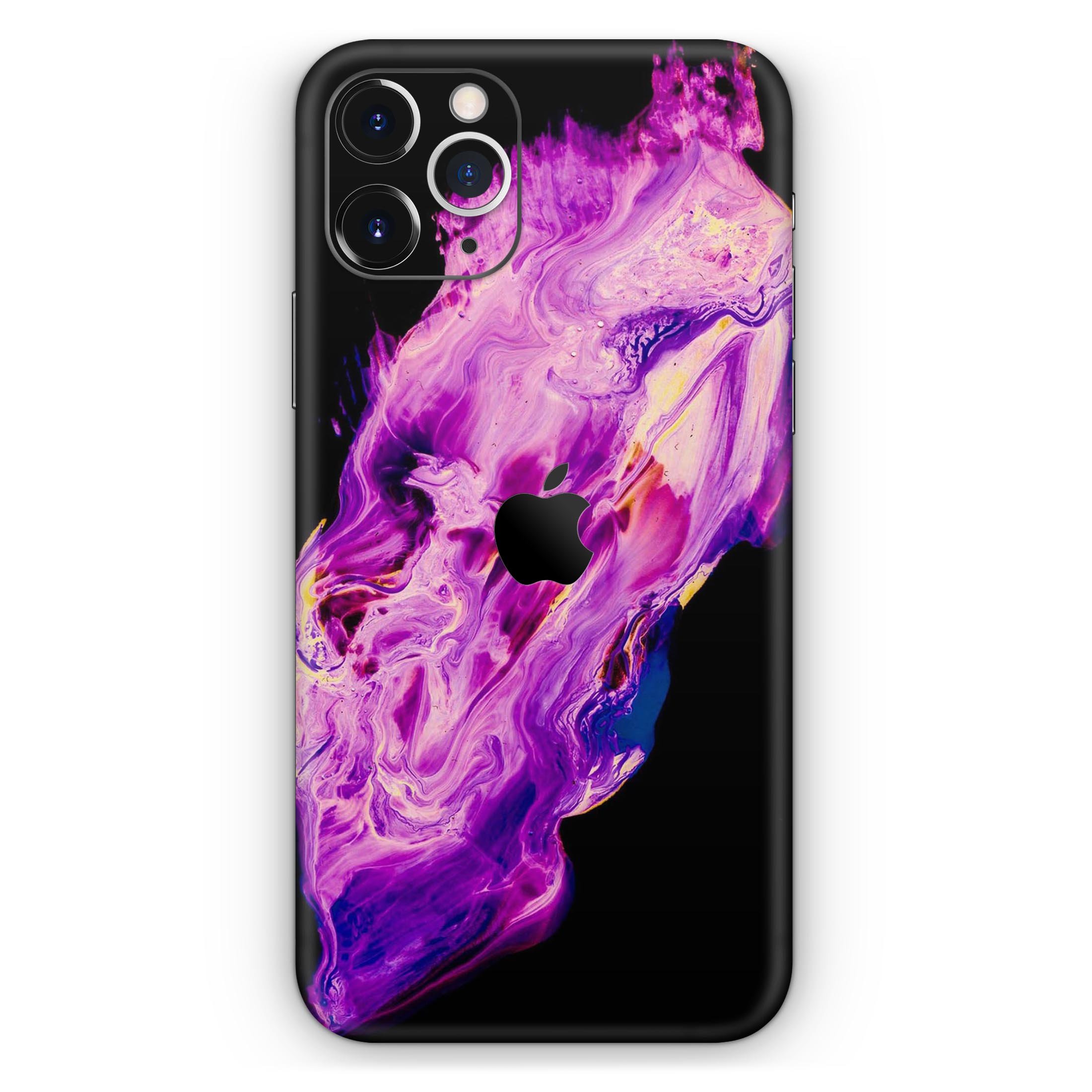 Liquid Abstract Paint V76 skin for Apple iPhone, showcasing vibrant colors and a sleek design.