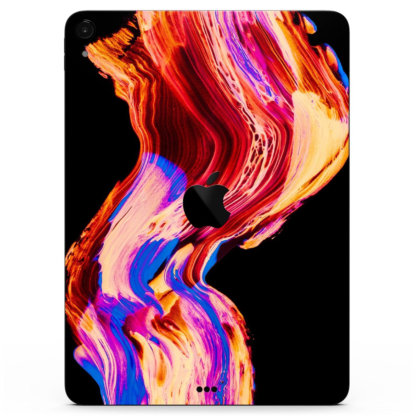 Liquid Abstract Paint V80 skin decal for Apple iPad, showcasing vibrant abstract design and premium 3M material.