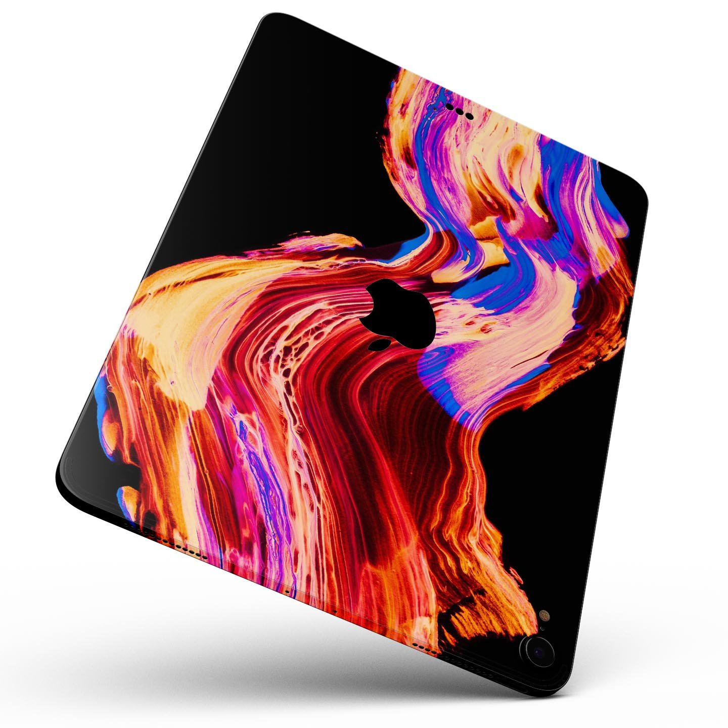 Liquid Abstract Paint V80 skin decal for Apple iPad, showcasing vibrant abstract design and premium 3M material.